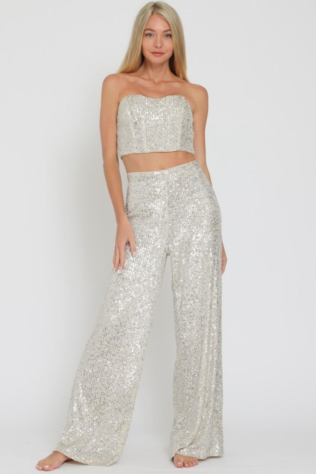 Sequin Pants Set