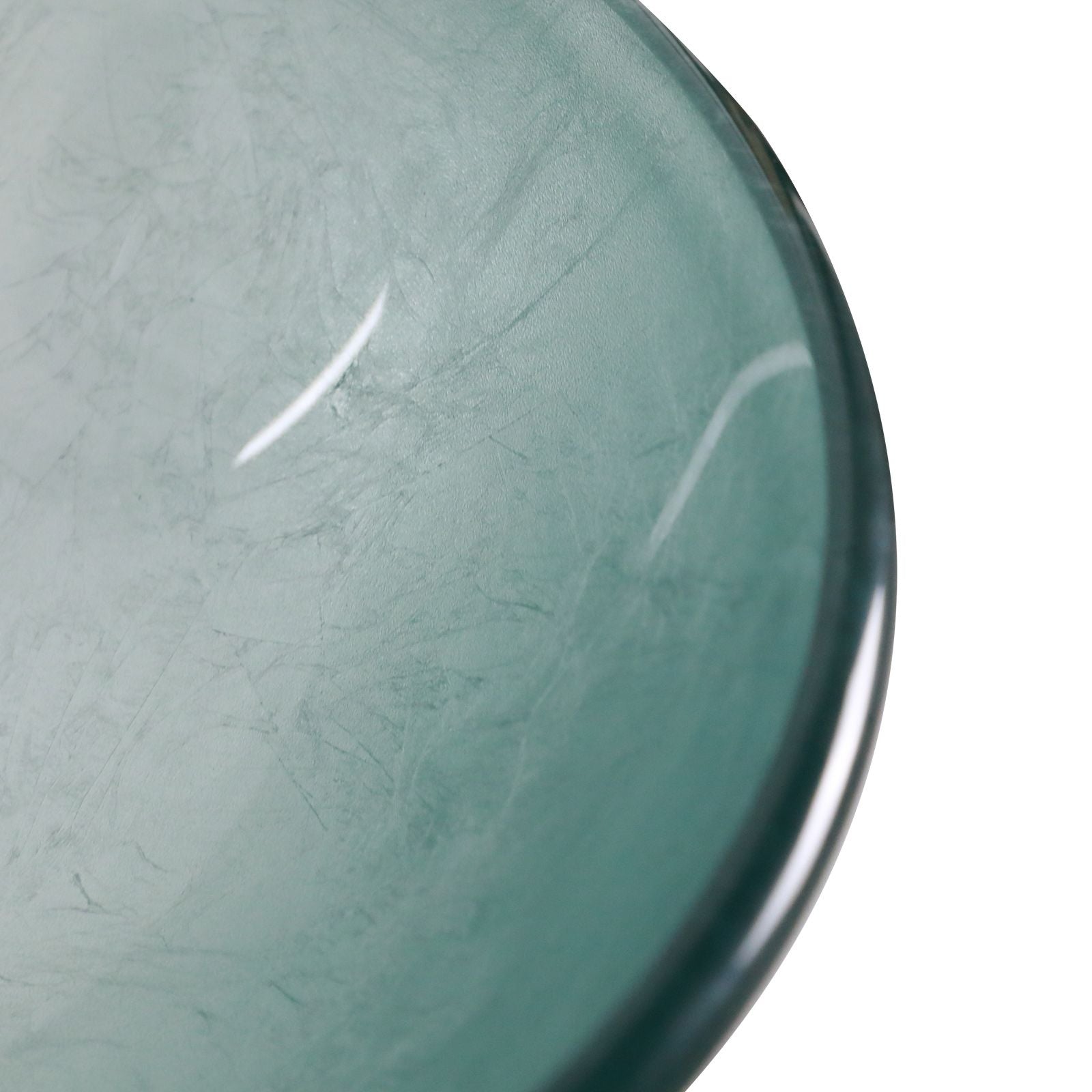 Above Counter Artistic Tempered Glass Bathroom Sink Transparent Counter Top Bathroom Single Bowl Vessel Basin