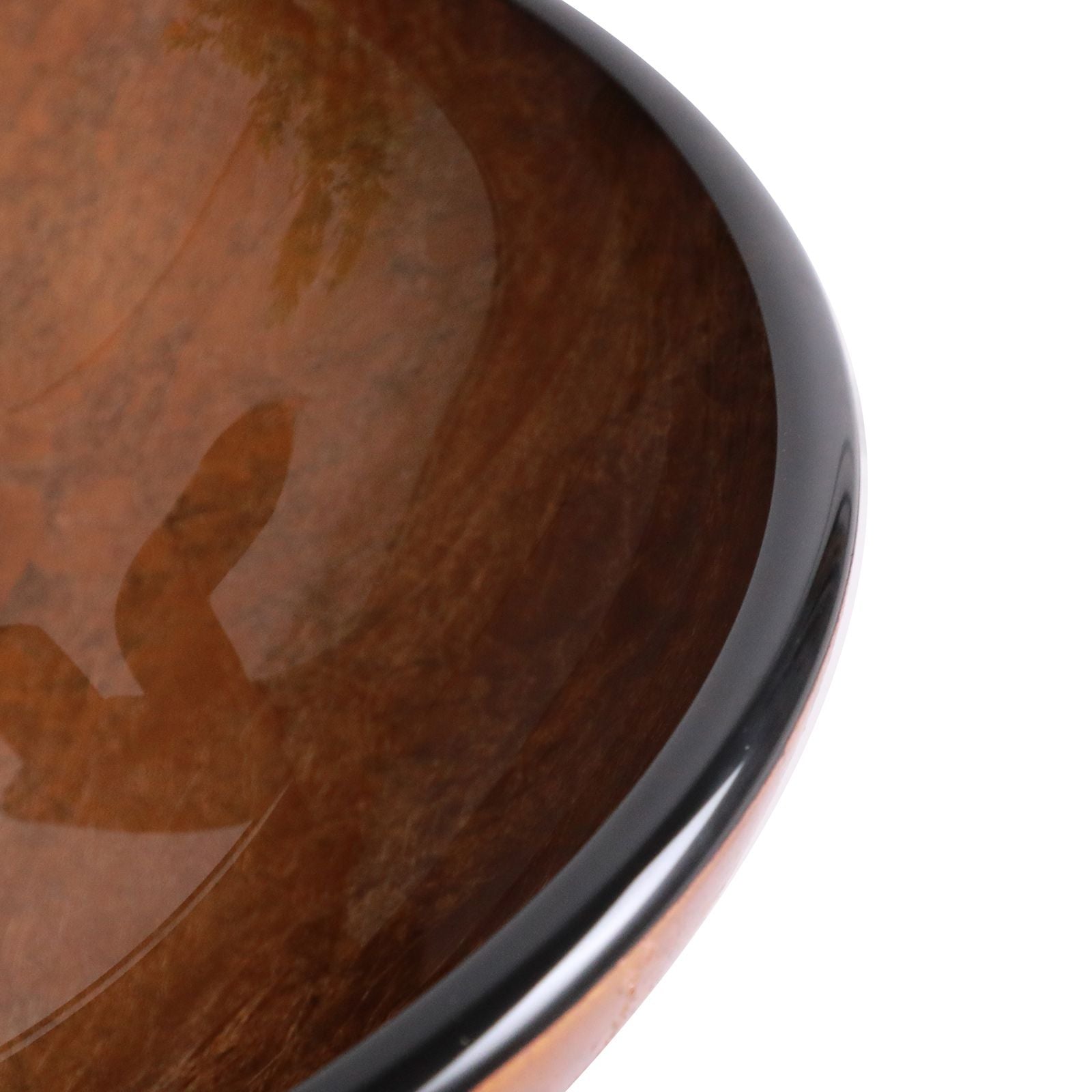 Above Counter Artistic Tempered Glass Bathroom Sink Transparent Counter Top Bathroom Single Bowl Vessel Basin