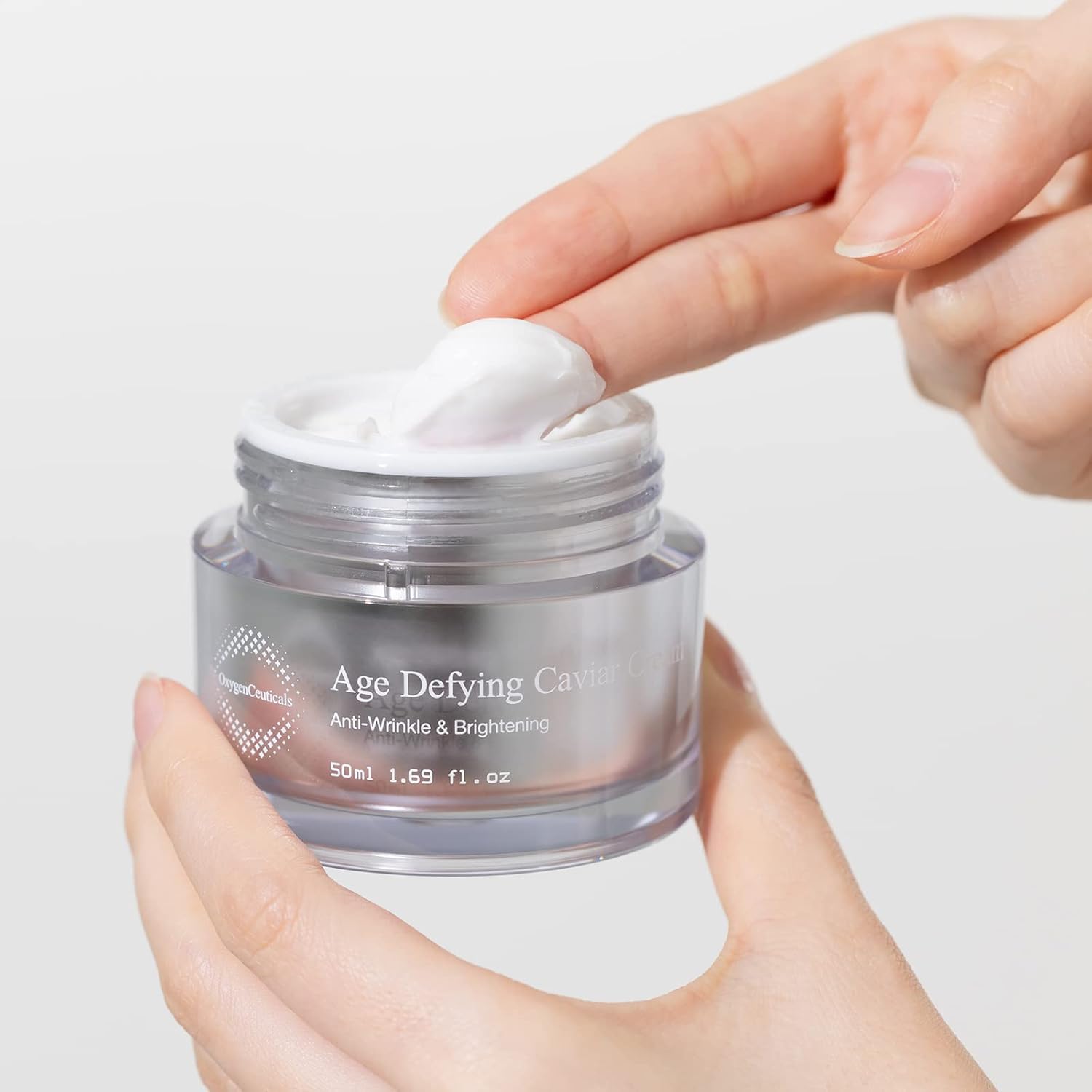 Age Defying Caviar Cream – Premium Anti-Aging Moisturizer with 12% Caviar Extract and Glutathione for Face and Neck (50ml/1.69 oz)