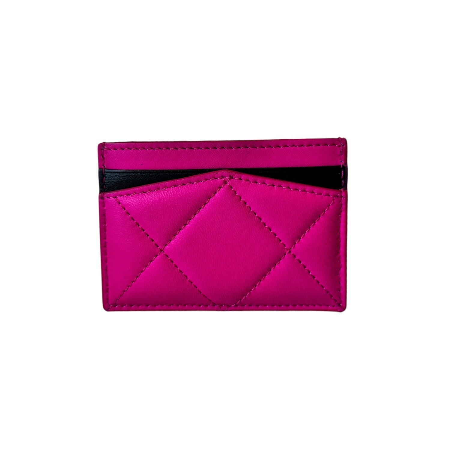 Alexander McQueen Quilted Leather McQueen Graffiti Card Holder