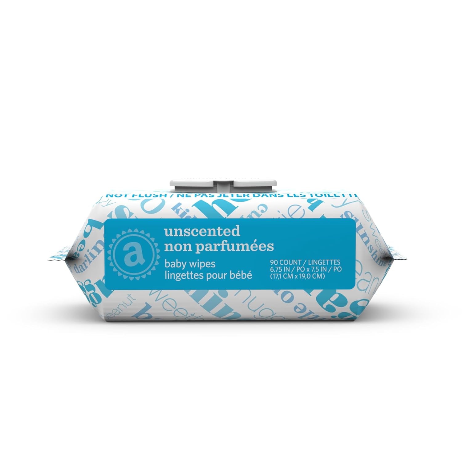 Amazon Elements Baby Wipes, Unscented, 810 Count, Flip-Top Packs