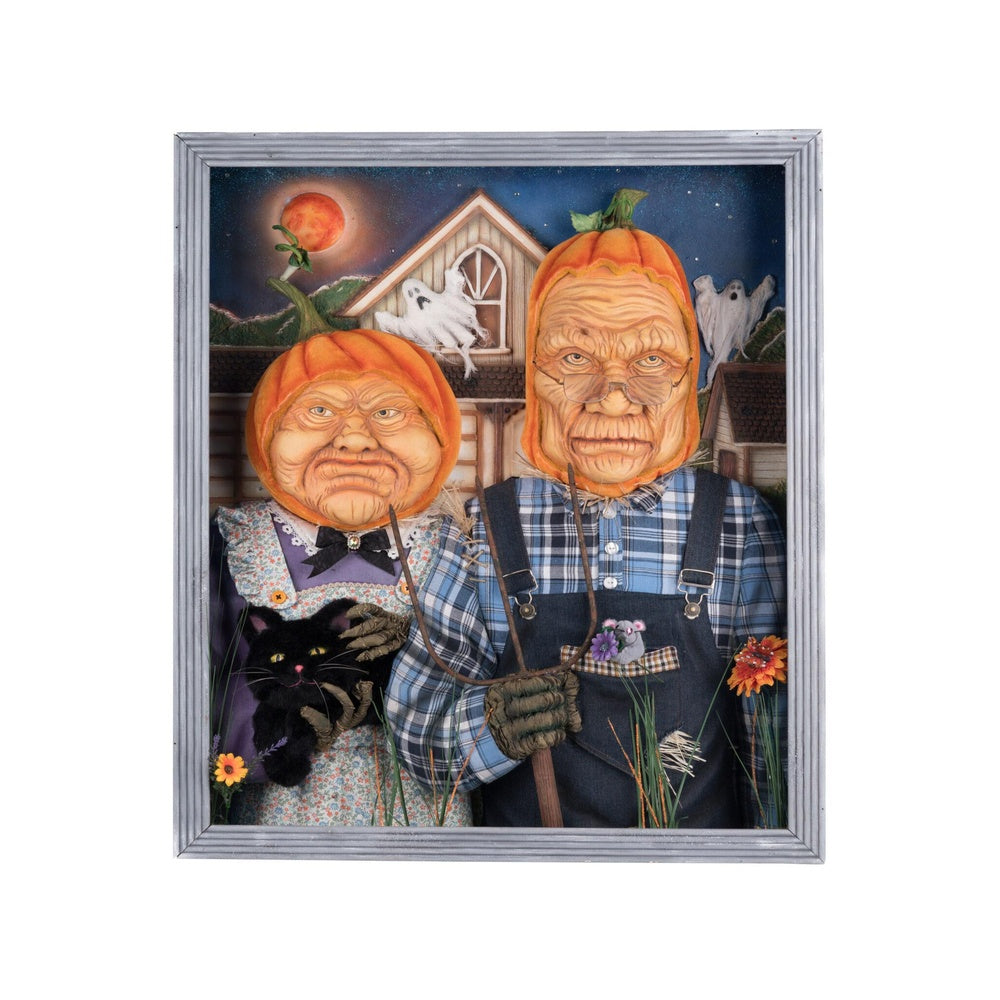 American Gothic Pumpkin Wall Piece by Katherine's Collection