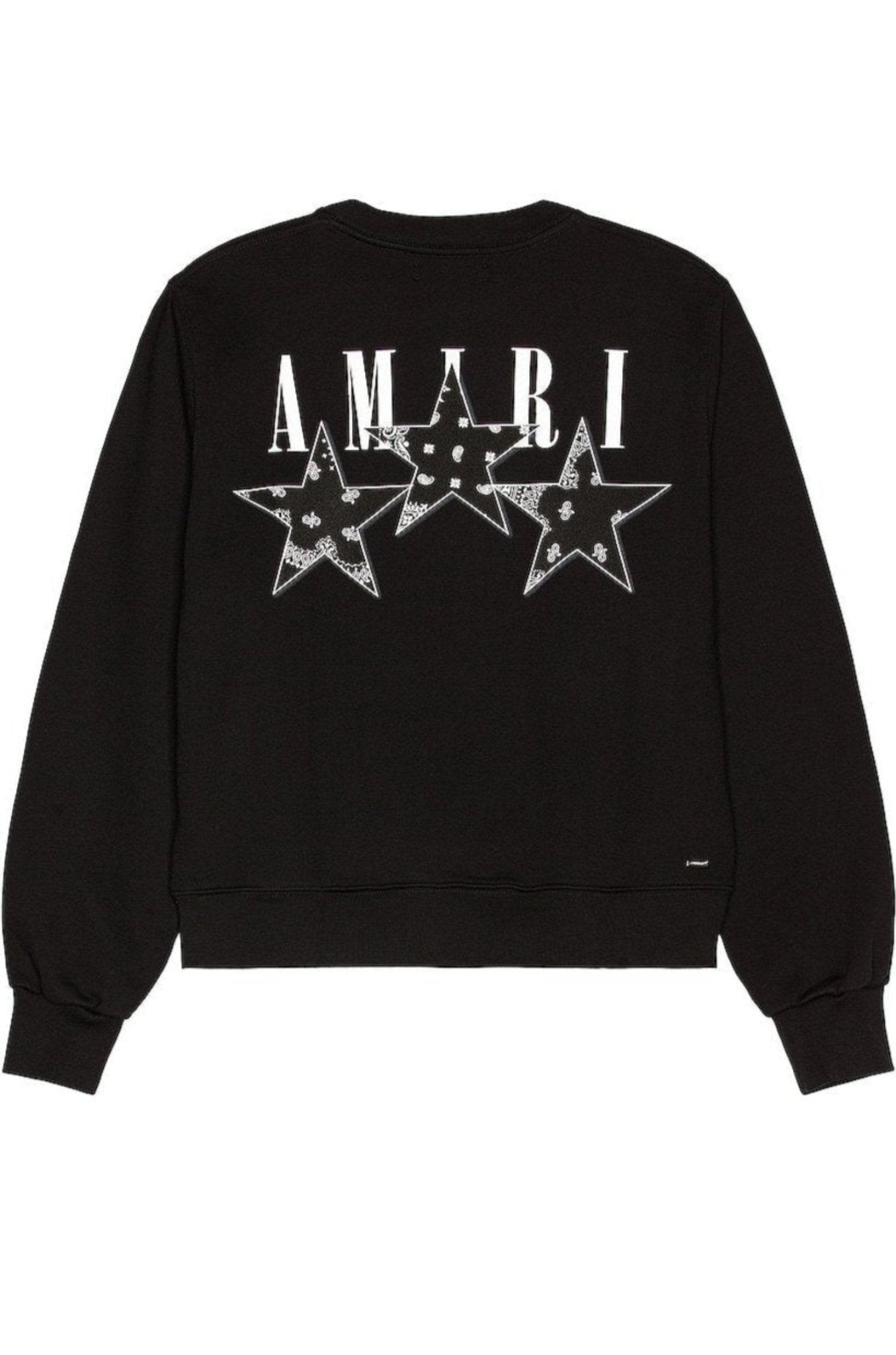 Amiri Black Bandana Stars Sweatshirt