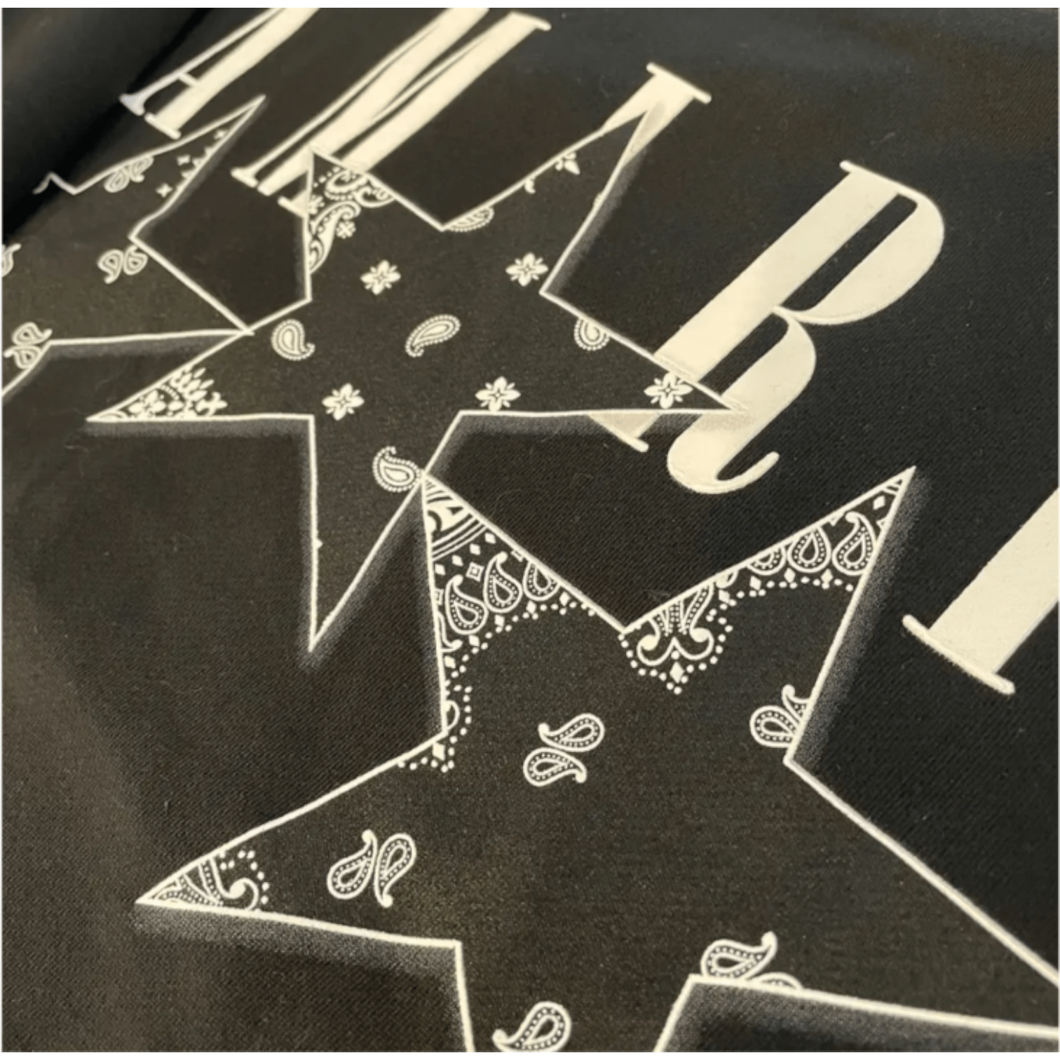 Amiri Black Bandana Stars Sweatshirt