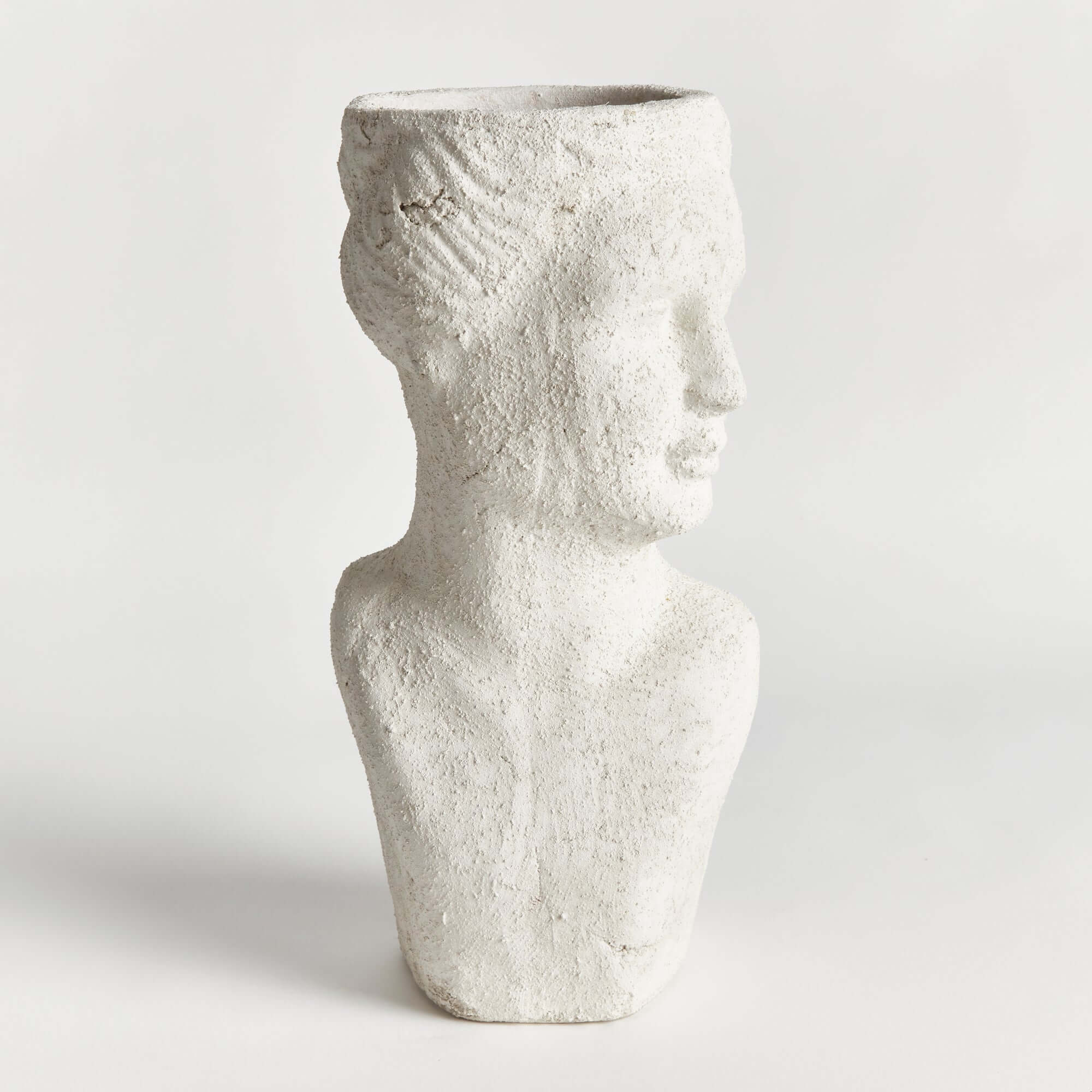 Ancient Female Bust Planter Outdoor Decor