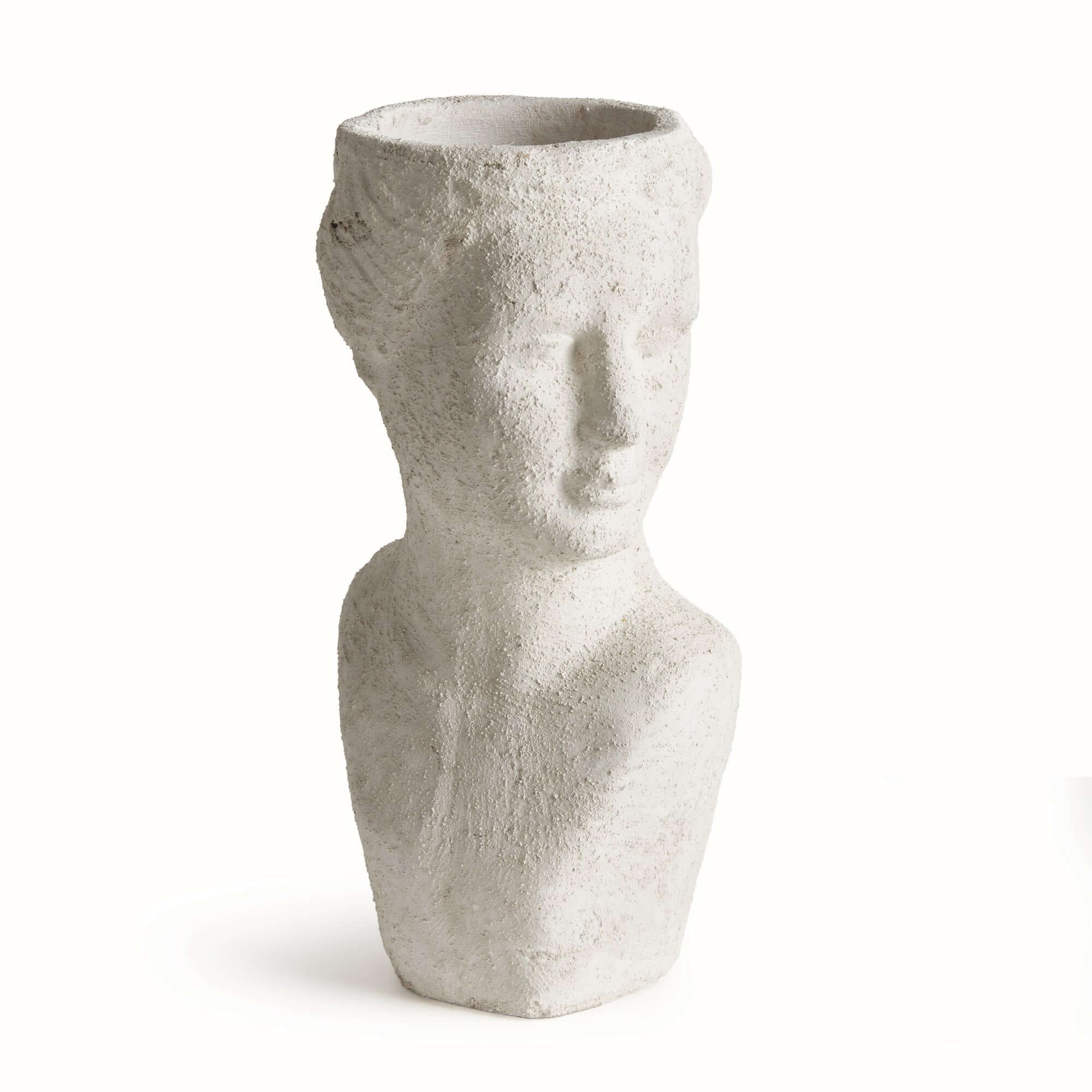 Ancient Female Bust Planter Outdoor Decor