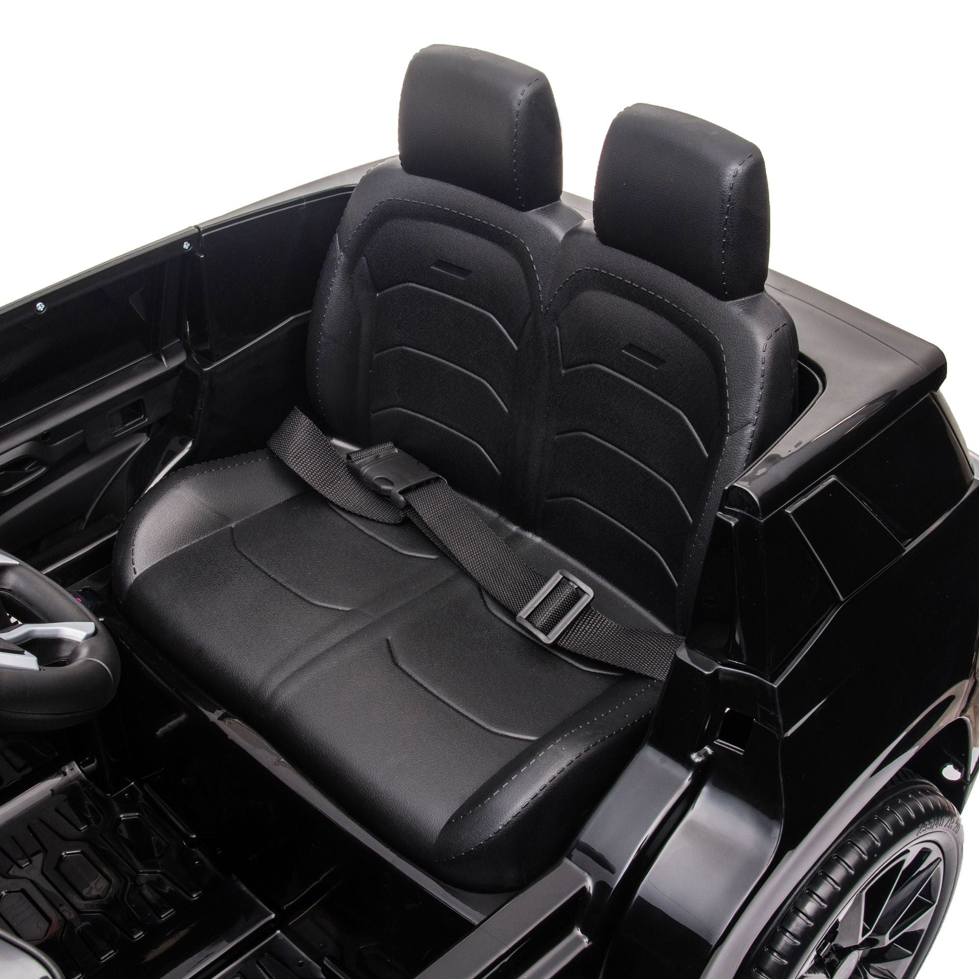 Aosom Chevrolet TAHOE Licensed Kids Ride on Car, 12V Battery Powered Kids Electric Car with Remote Control, Music, Lights, Horn, Suspension for 3-6 Years Old, Black