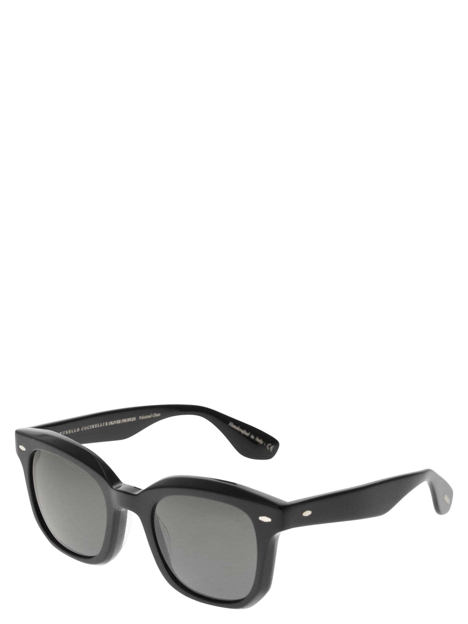 Brunello Cucinelli Unisex Nino Acetate Sunglasses With Polarised Lenses