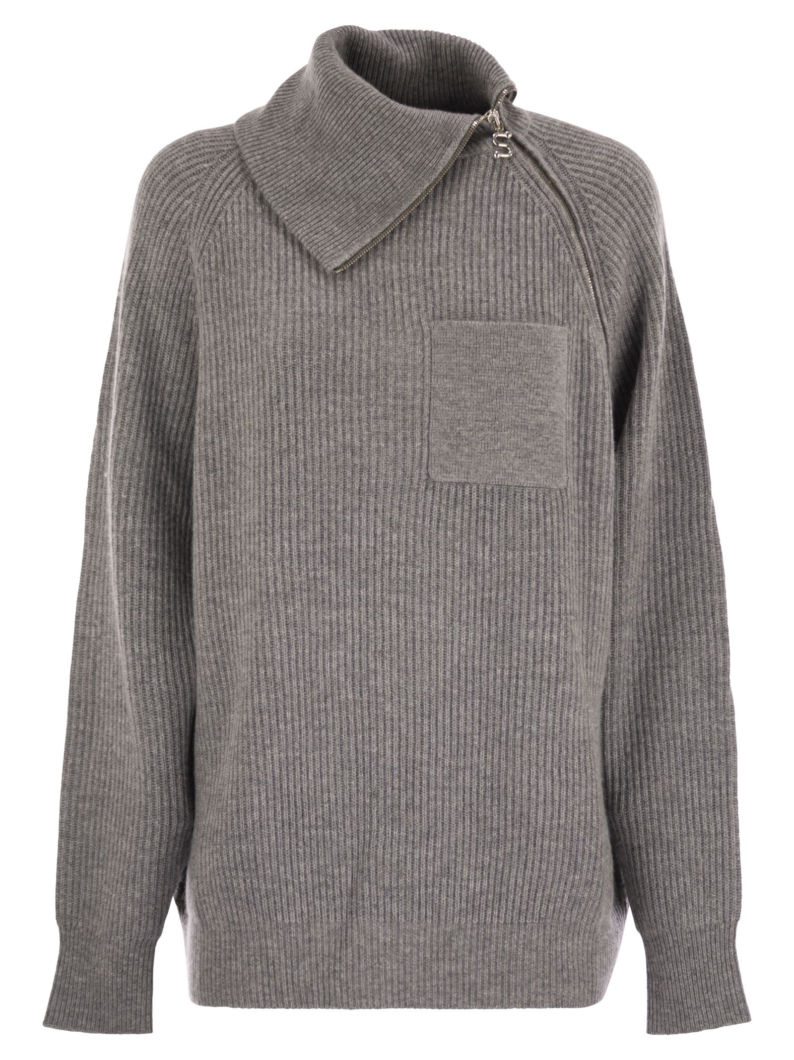 Sportmax Women Salpa - Cashmere-Blend Sweater With Zip