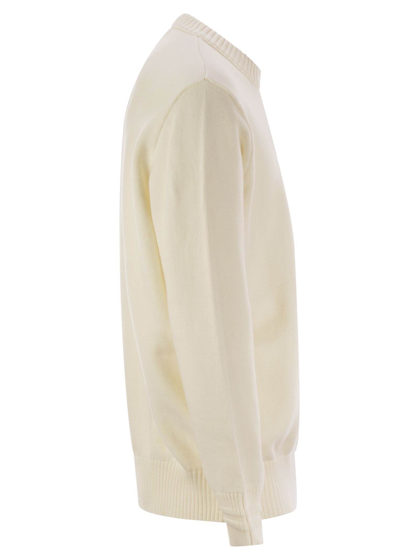 Stone Island Men Cotton-Blend Crew-Neck Jumper