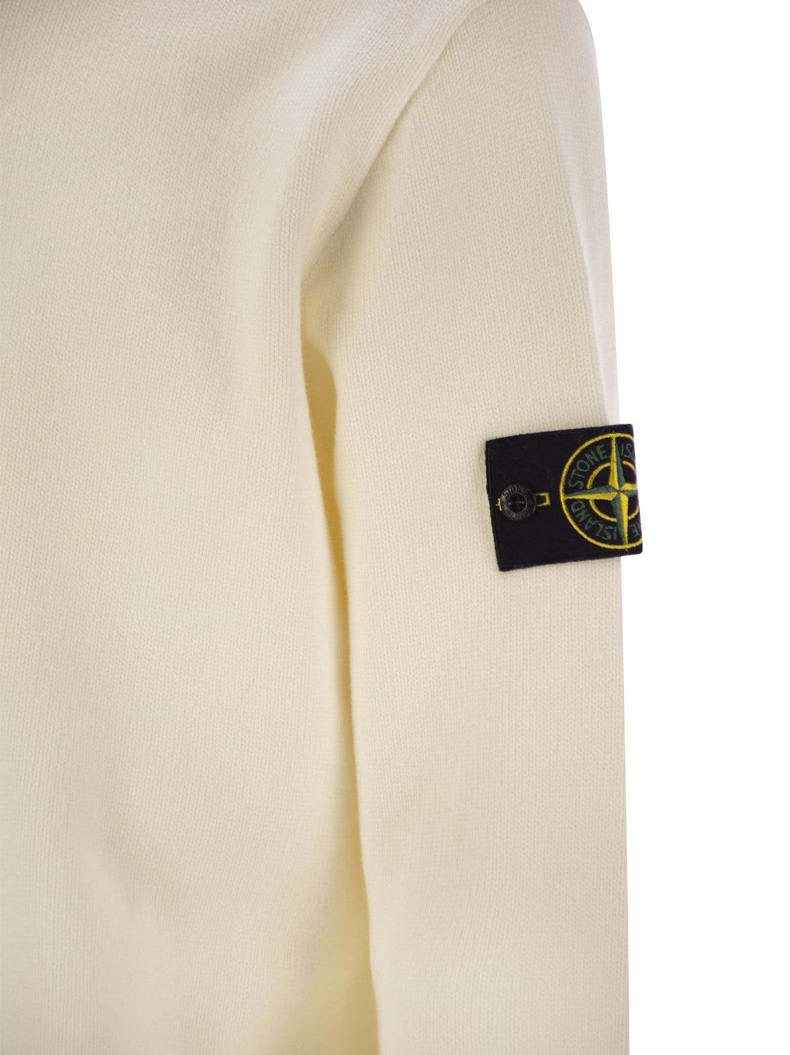 Stone Island Men Cotton-Blend Crew-Neck Jumper