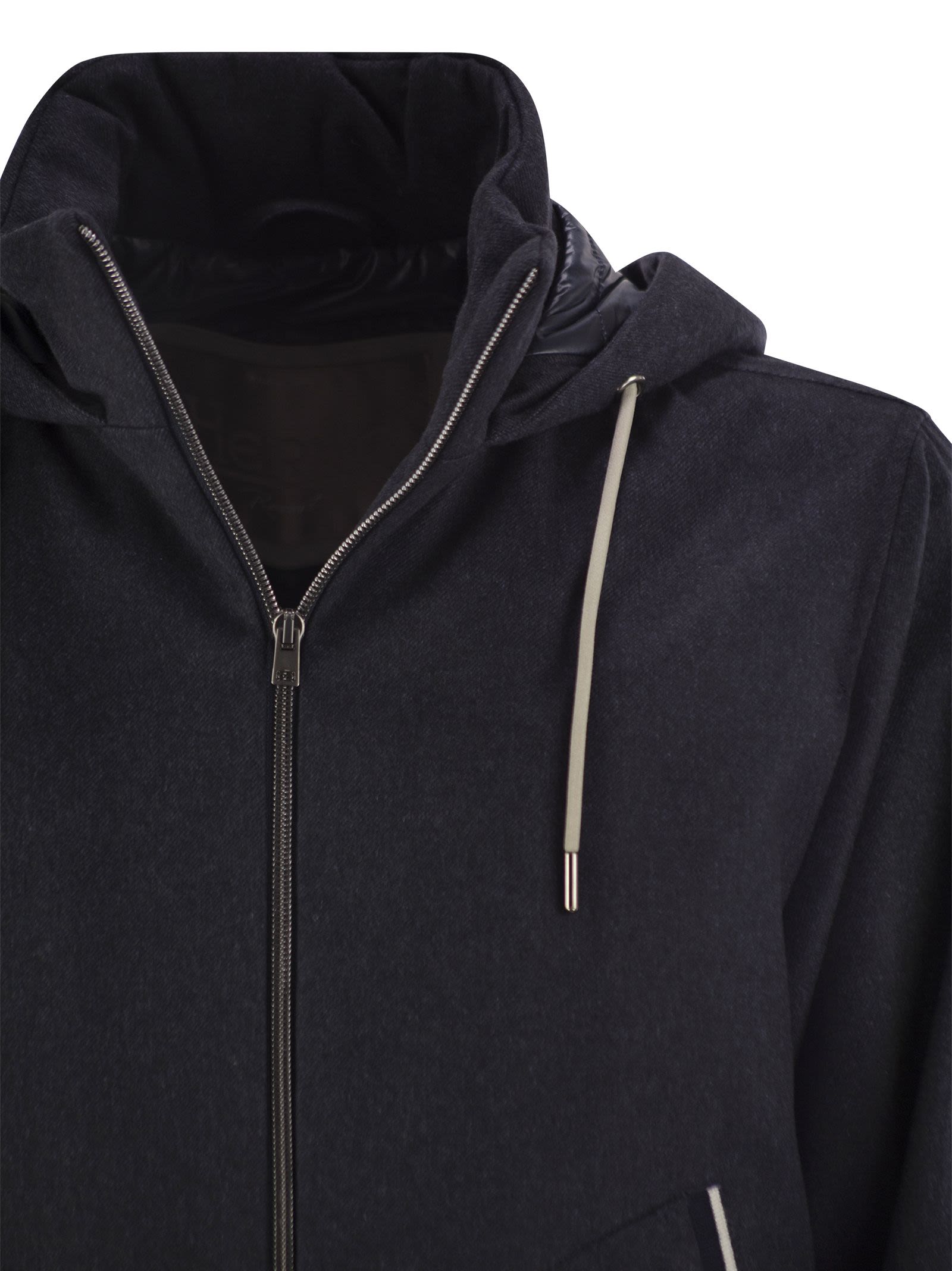 Herno Men Cashmere And Silk Resort Bomber Jacket