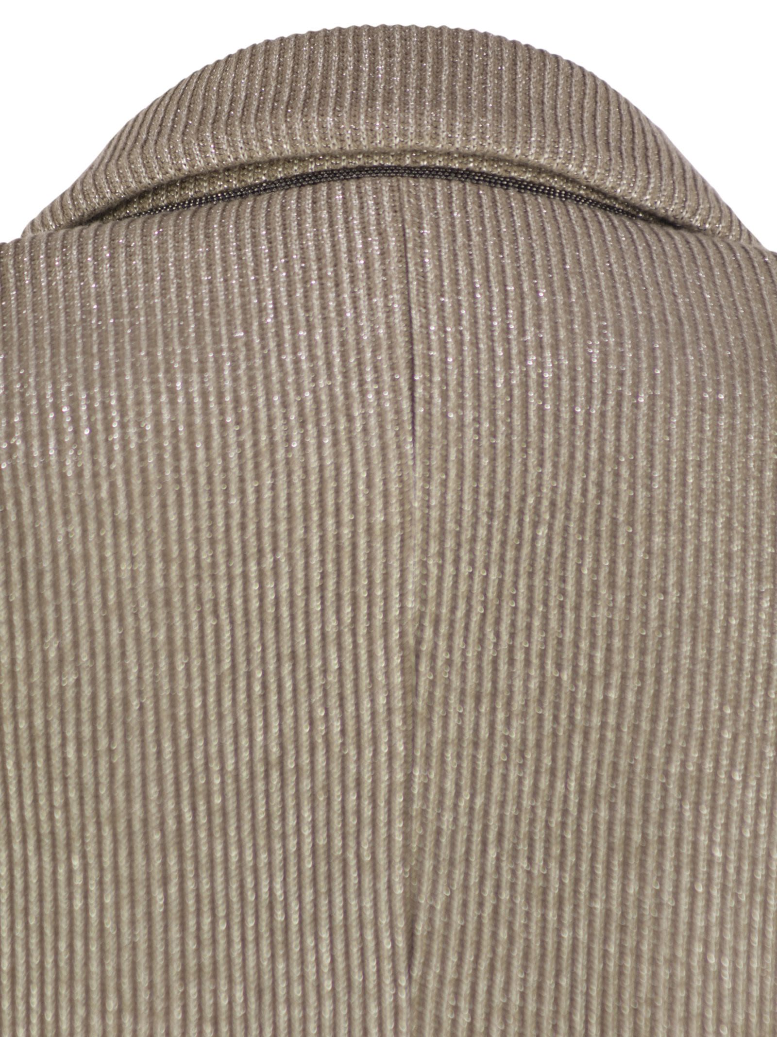 Brunello Cucinelli Women Sparkling English Rib Cotton And Viscose Knitted Jacket With Monili