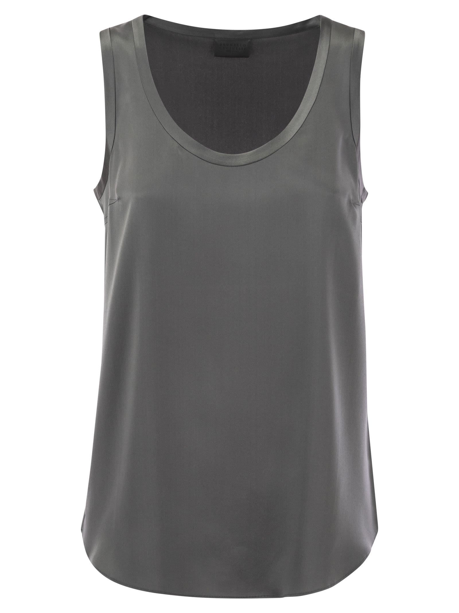 Brunello Cucinelli Women Stretch Silk Satin Top