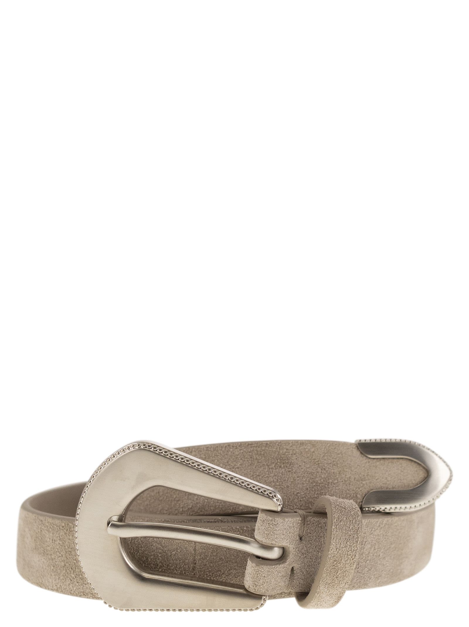 Brunello Cucinelli Women Western Belt In Suede Calfskin