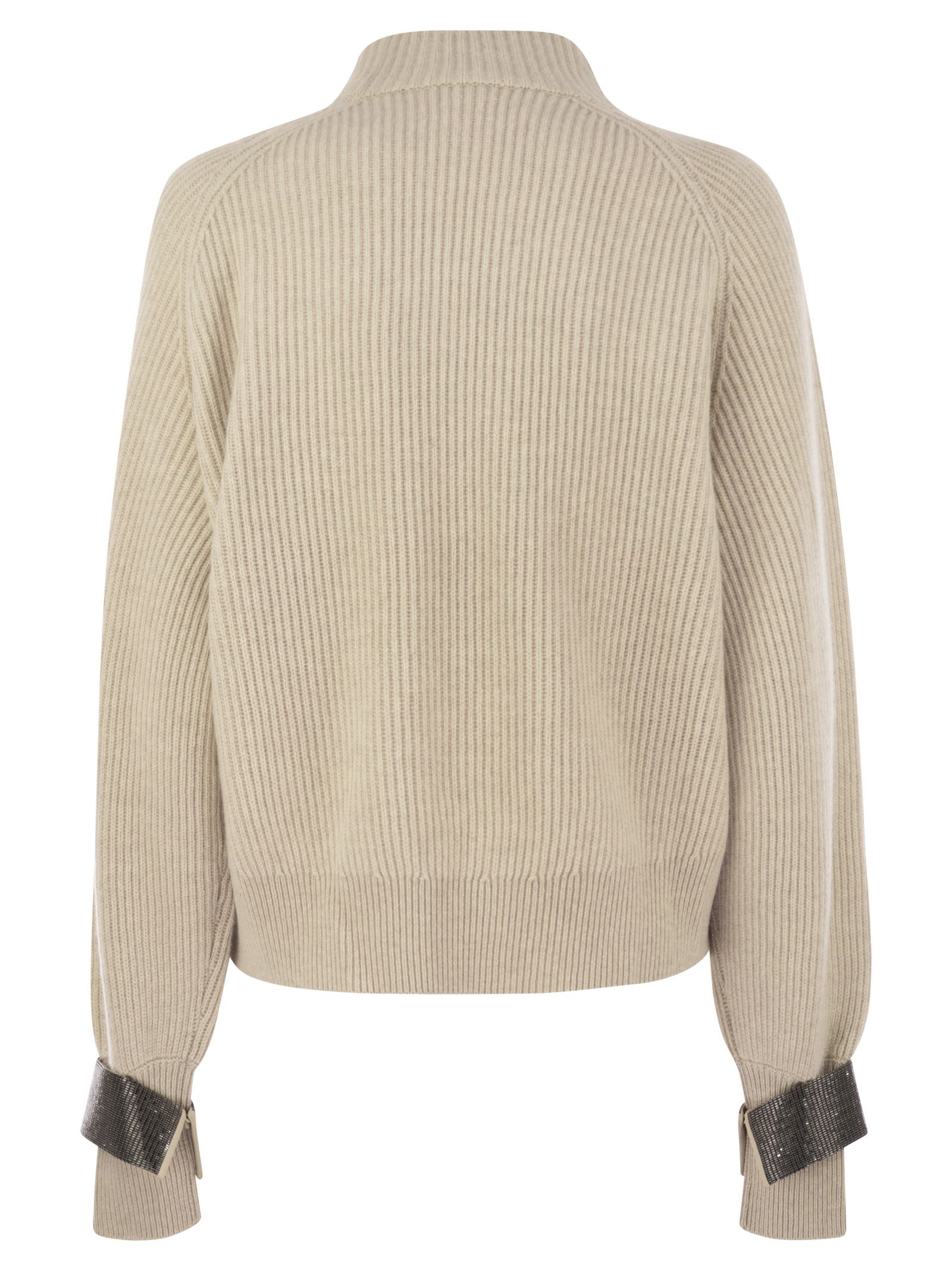 Brunello Cucinelli Women Cashmere Sweater With Shiny Detail