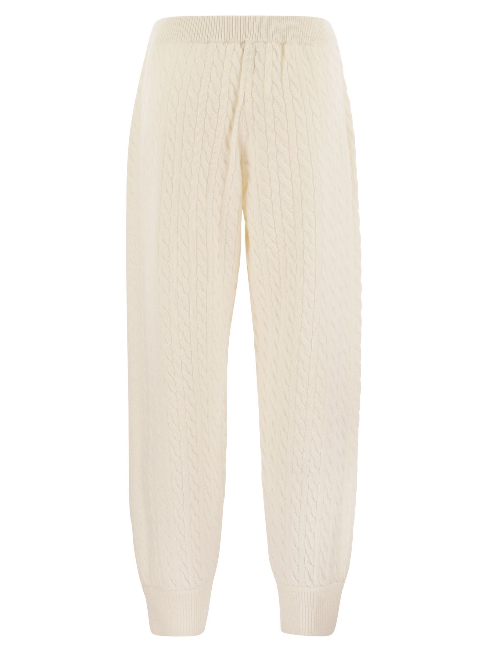 Brunello Cucinelli Women Cashmere Cable Knit Trousers