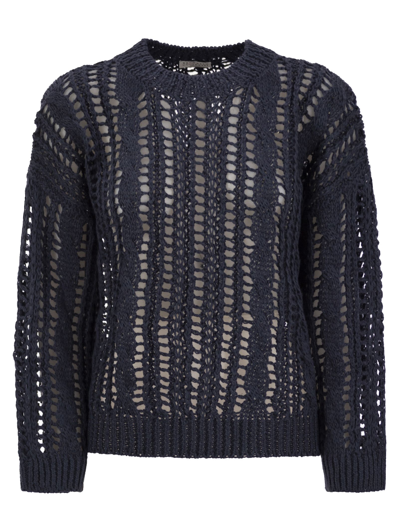 Brunello Cucinelli Women Cable & Mesh Jute And Cotton Jersey