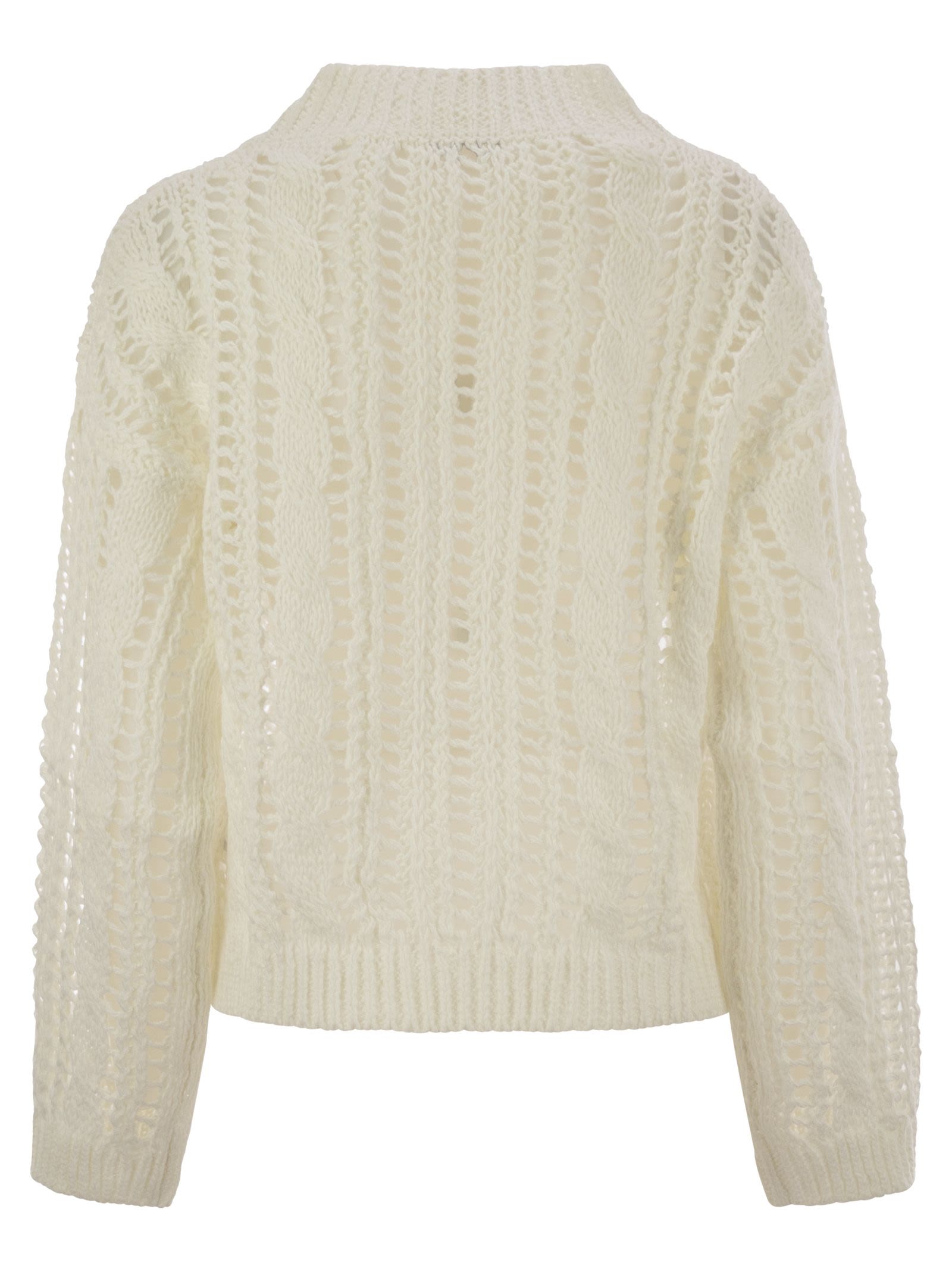 Brunello Cucinelli Women Cable & Mesh Jute And Cotton Jersey