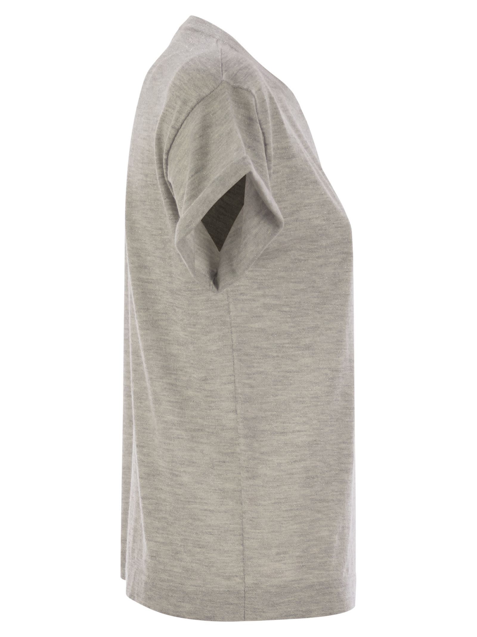 Brunello Cucinelli Women Sparkling Lightweight Cashmere And Silk Sweater