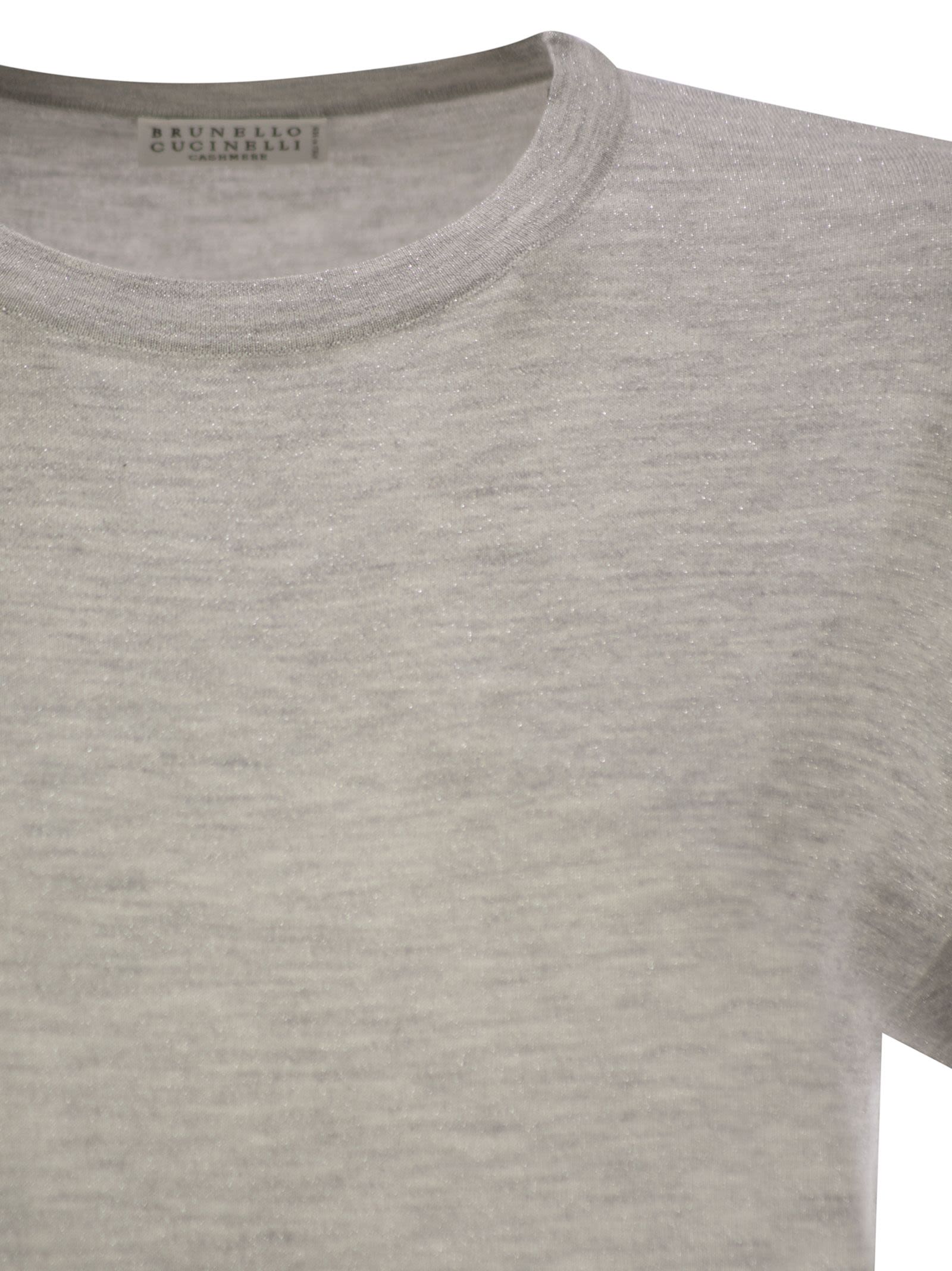 Brunello Cucinelli Women Sparkling Lightweight Cashmere And Silk Sweater