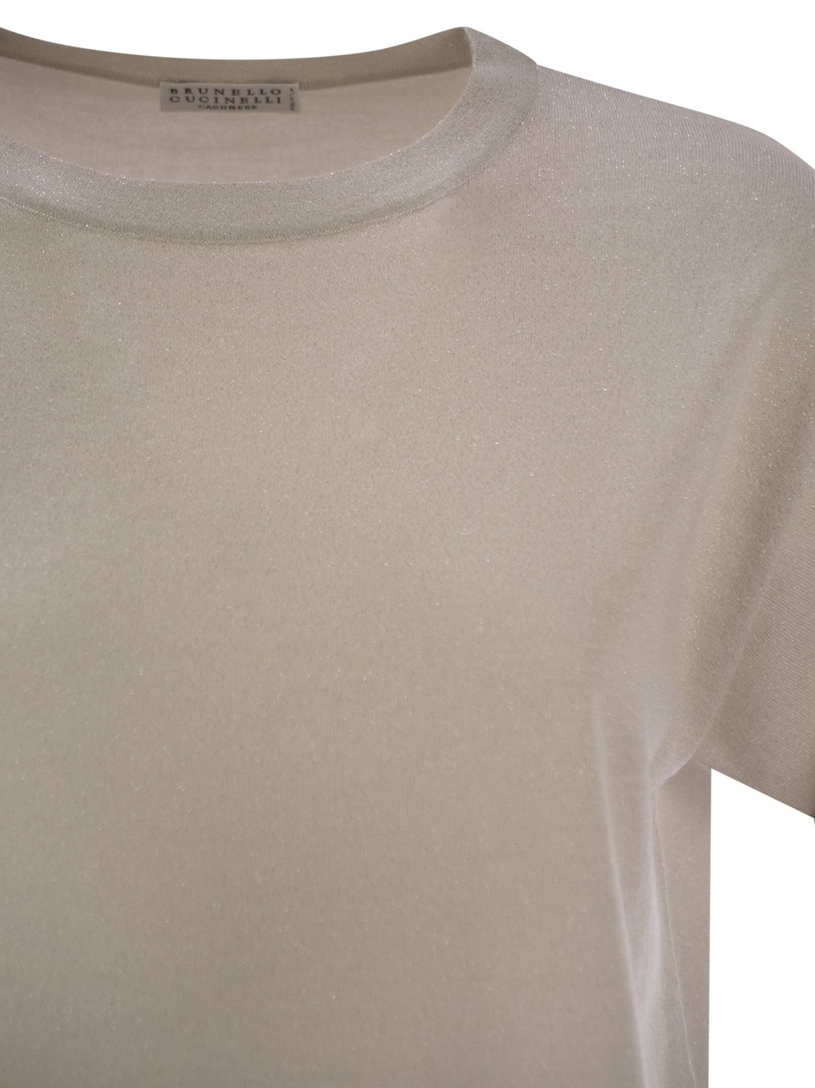 Brunello Cucinelli Women Sparkling Lightweight Cashmere And Silk Sweater