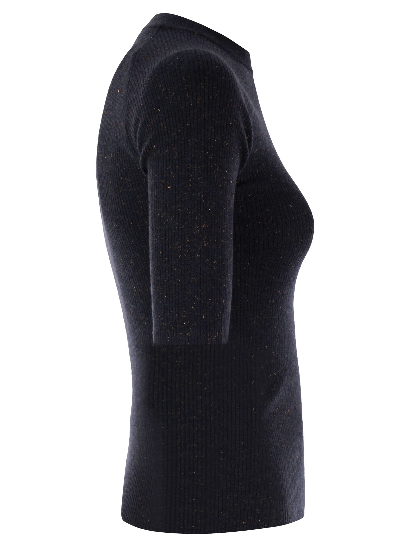 Brunello Cucinelli Women Sparkling Ribbed Cashmere Sweater