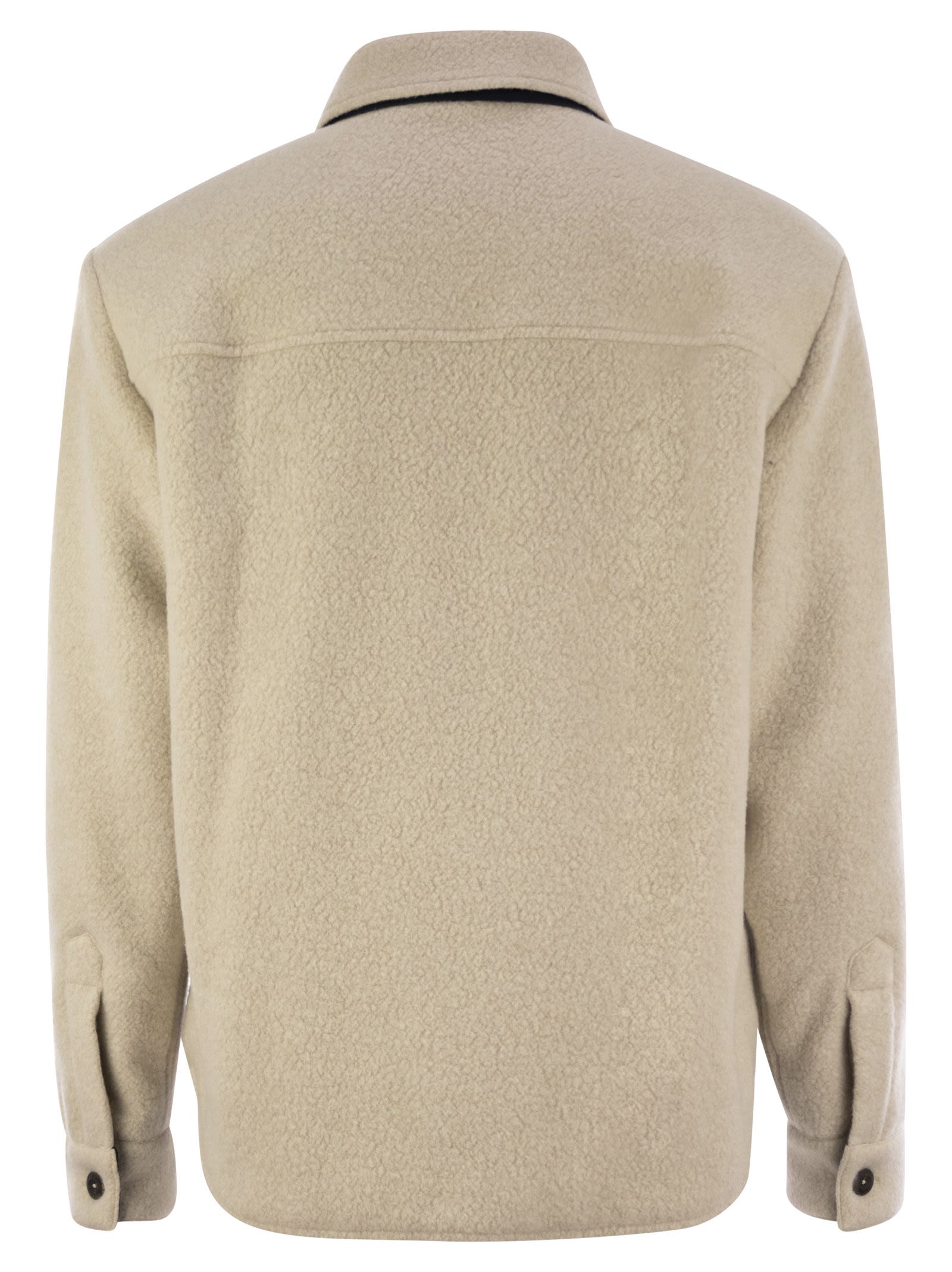 Fay Men Wool Over Shirt - Fay Archive