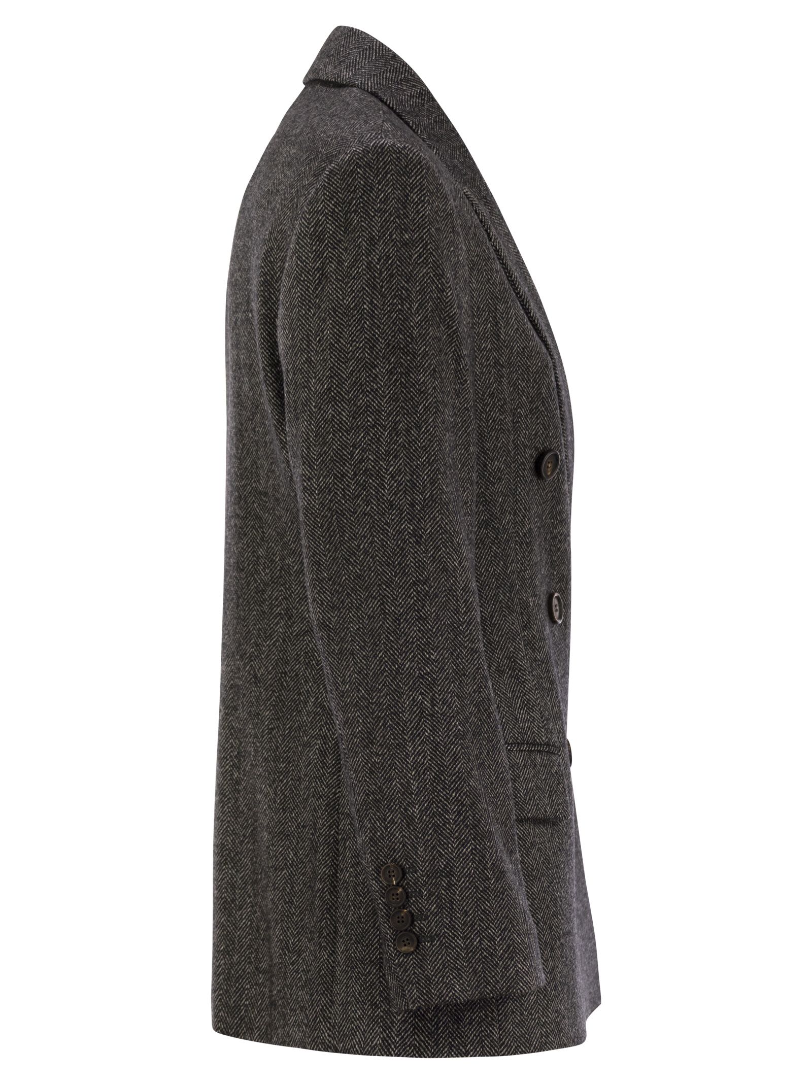 Brunello Cucinelli Women Techno Wool Carded Chevron Jacket With Monile