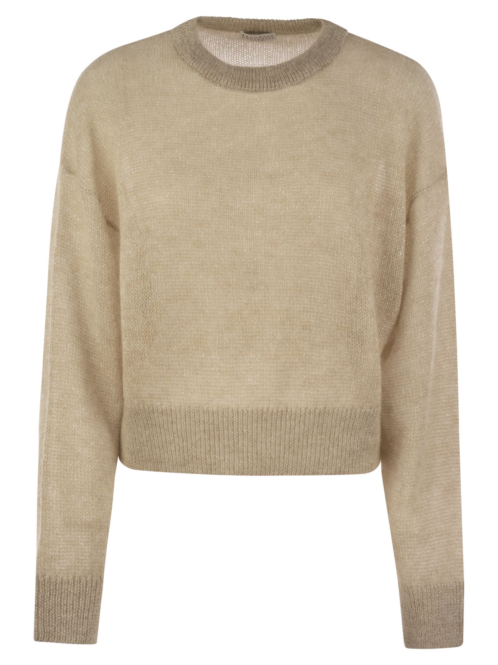 Brunello Cucinelli Women English Rib Sweater With Monili