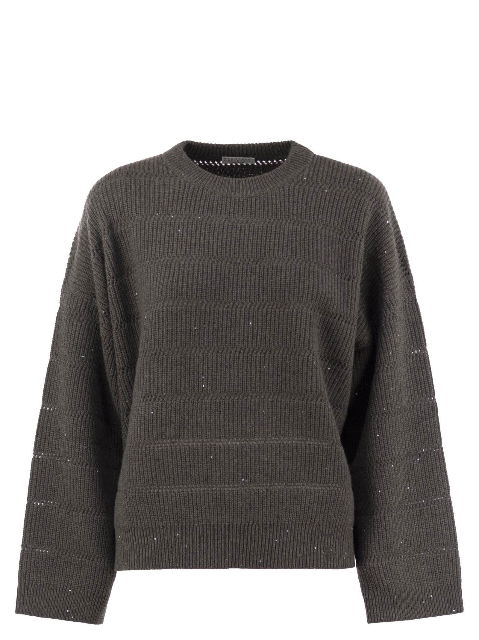 Brunello Cucinelli Women Cashmere And Wool Crew-Neck Sweater