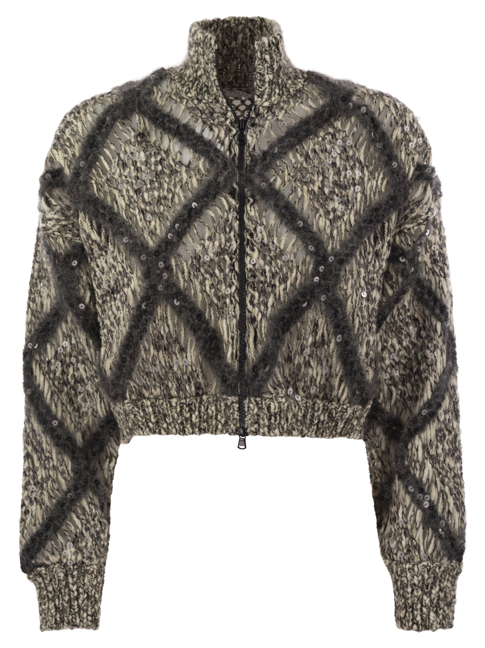 Brunello Cucinelli Women Knitted Wool-Blend Cardigan