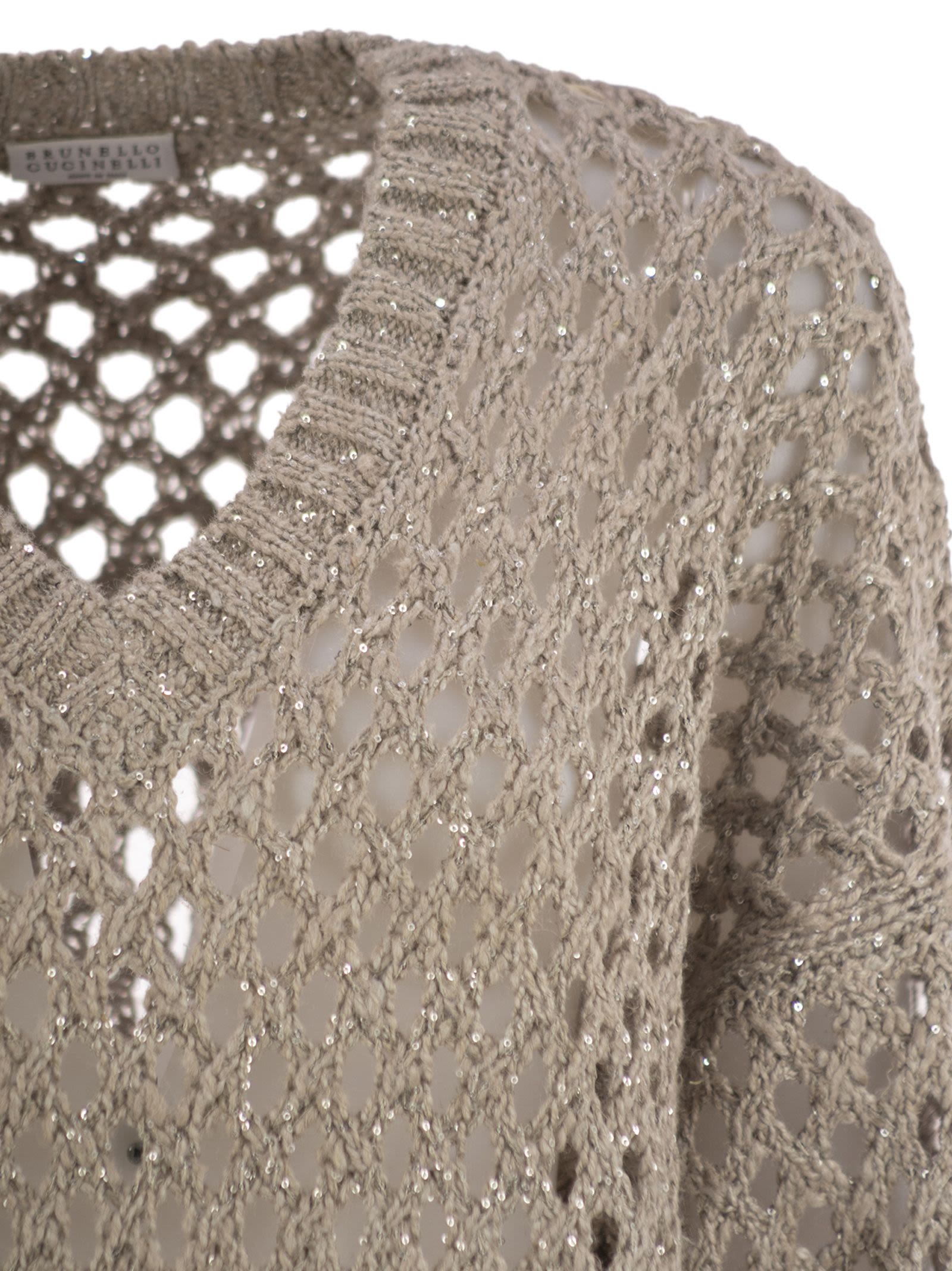 Brunello Cucinelli Women Dazzling Net Silk And Linen Jersey