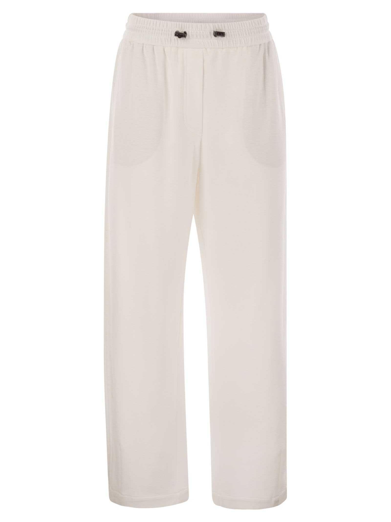 Brunello Cucinelli Women Track Trousers In Couture Interlock