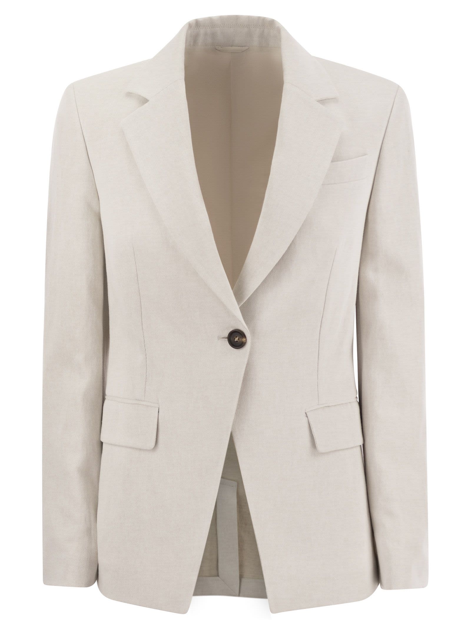 Brunello Cucinelli Women Cotton And Linen Jacket