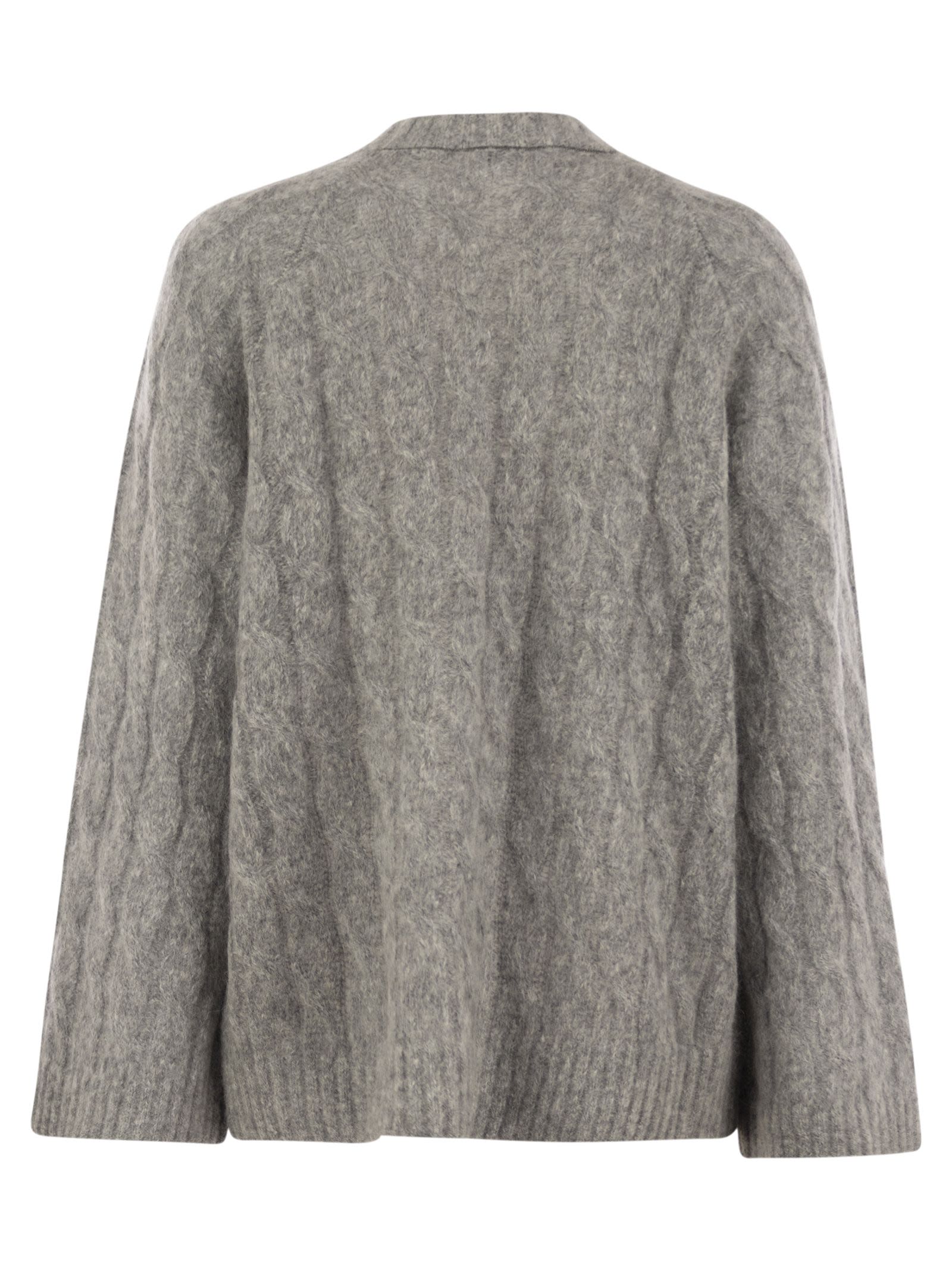 Brunello Cucinelli Women Wool And Mohair Sweater With Monili