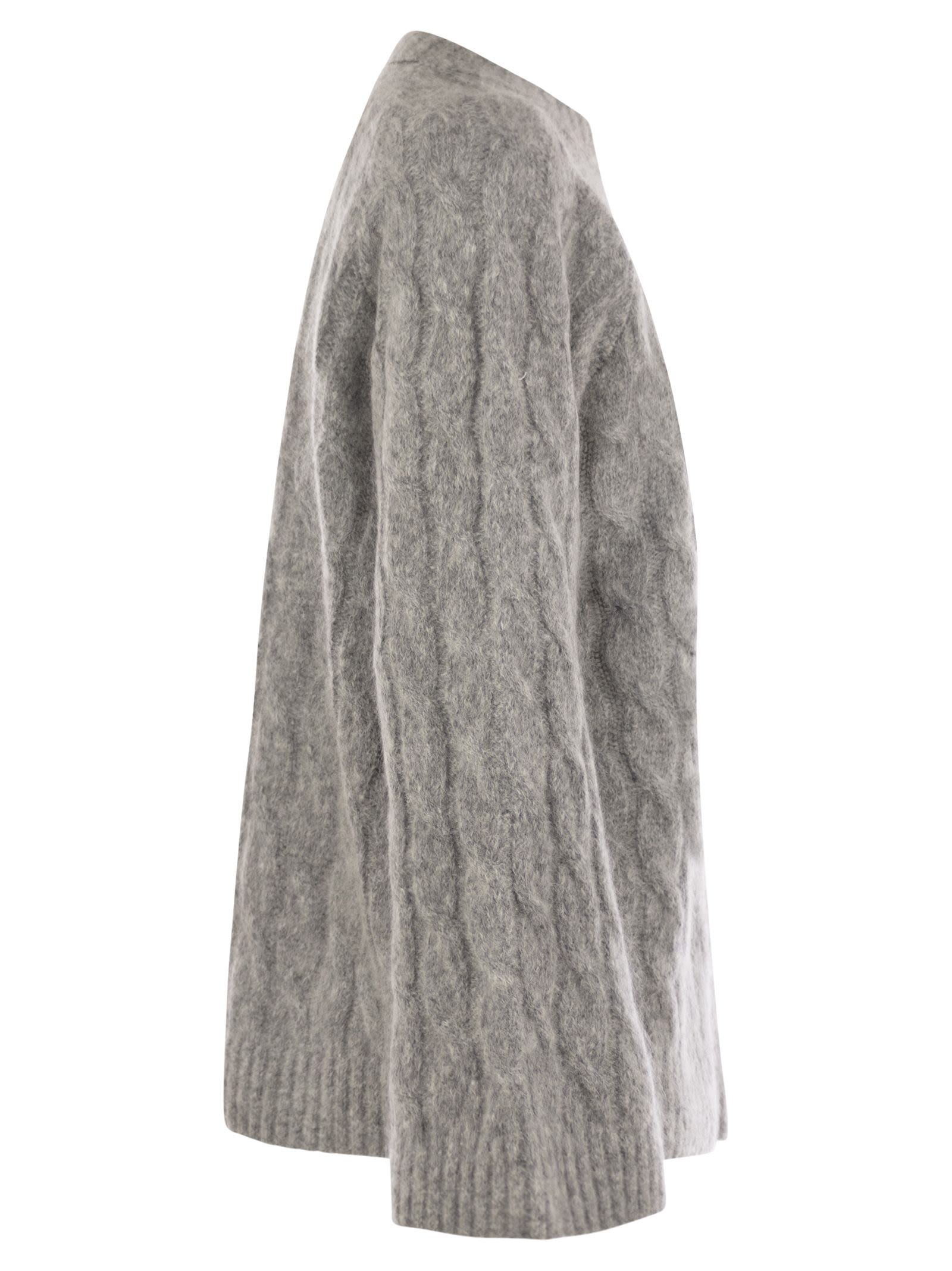 Brunello Cucinelli Women Wool And Mohair Sweater With Monili