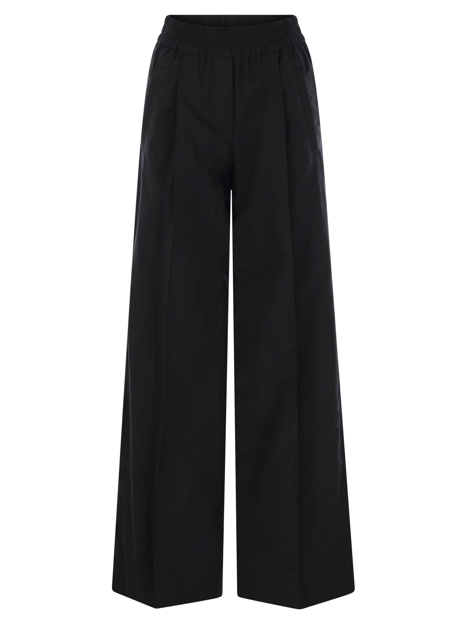 Brunello Cucinelli Women Loose Fit Cotton Trousers