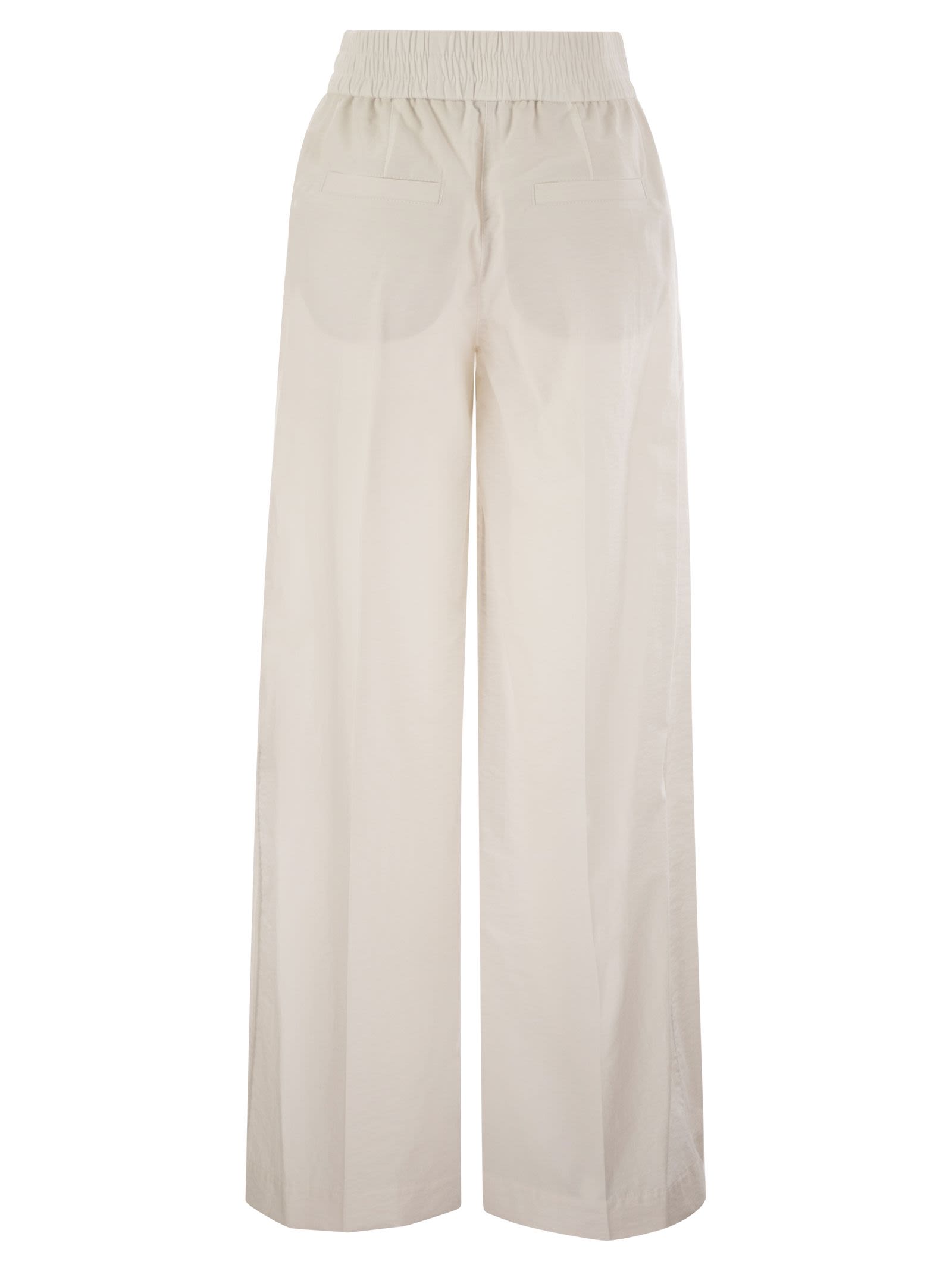 Brunello Cucinelli Women Loose Fit Cotton Trousers