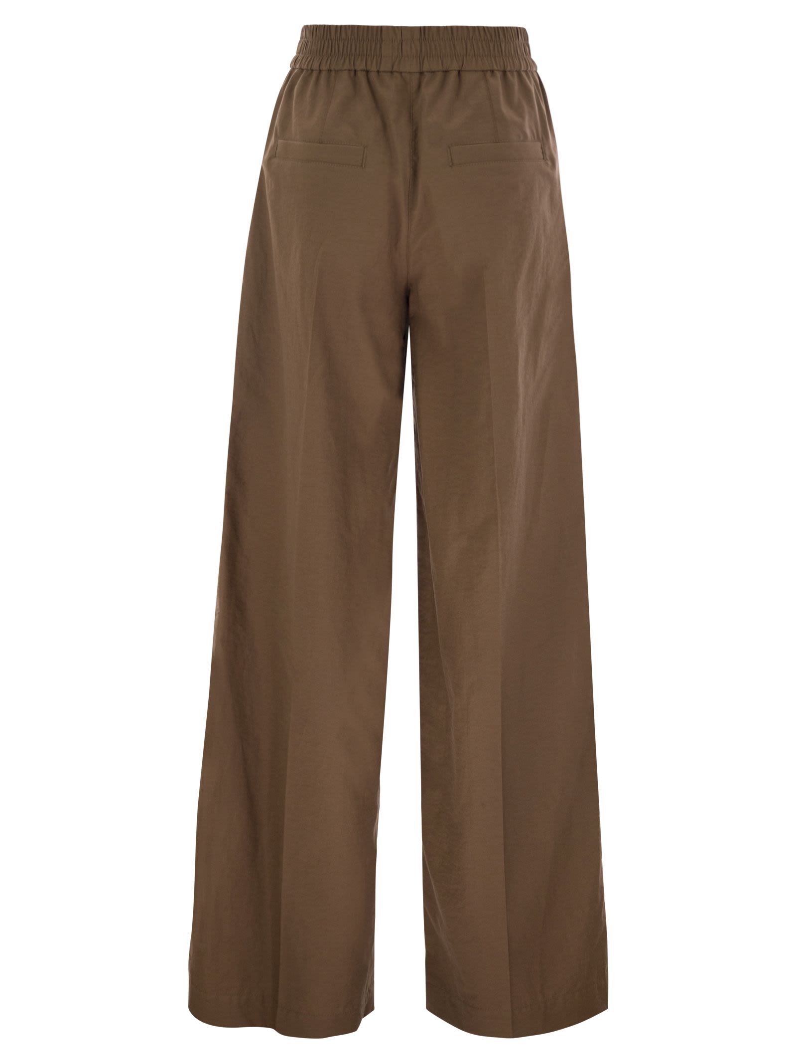 Brunello Cucinelli Women Loose Fit Cotton Trousers
