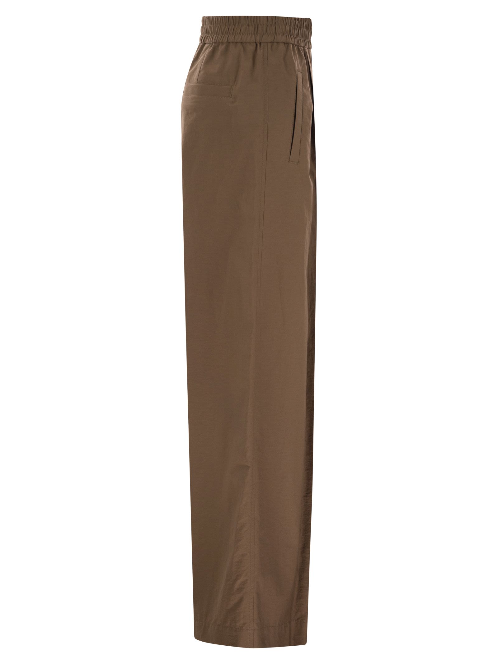 Brunello Cucinelli Women Loose Fit Cotton Trousers