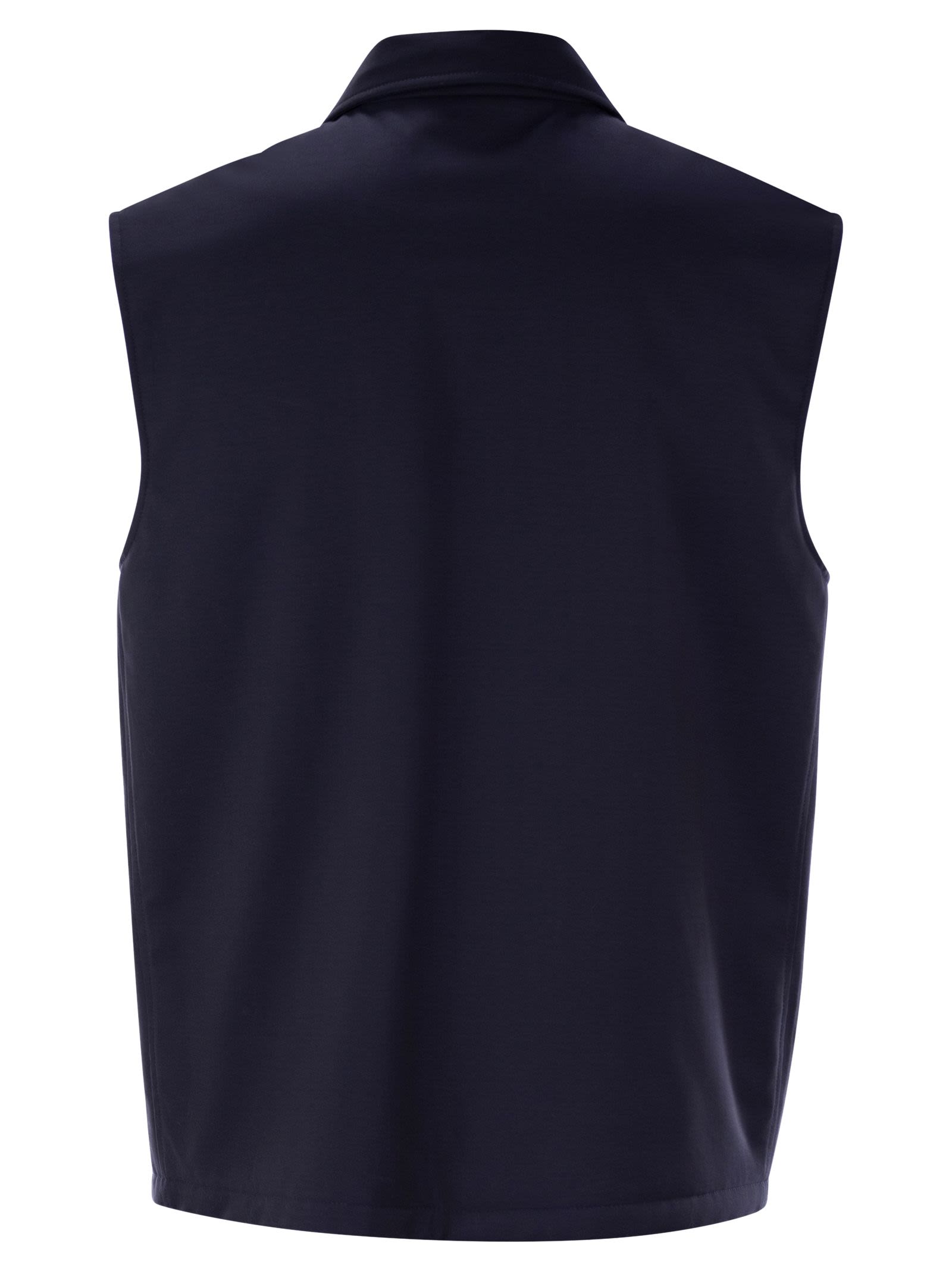 Brunello Cucinelli Men Sleeveless Jacket In Virgin Wool