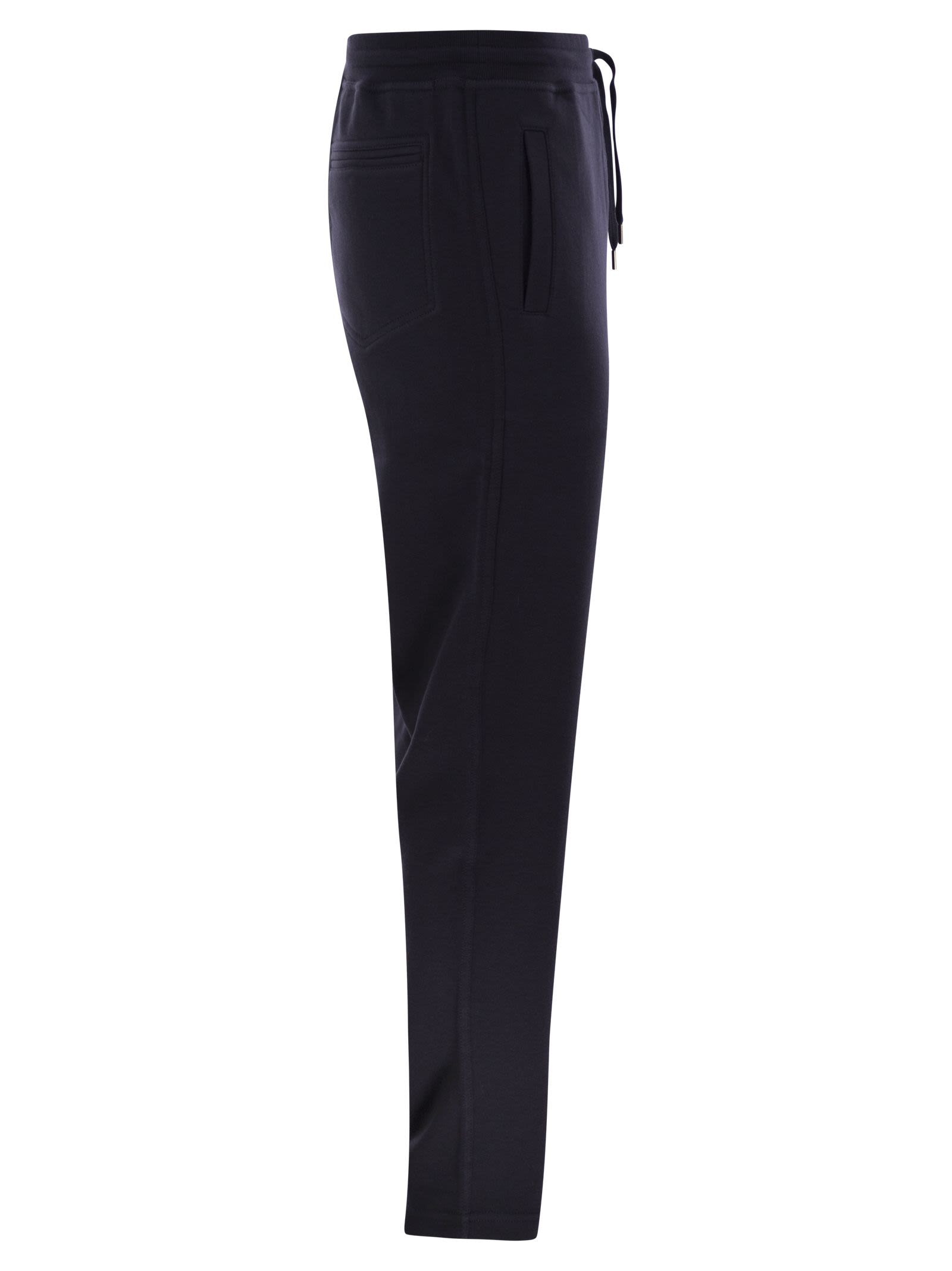 Brunello Cucinelli Men Techno Cotton Fleece Trousers