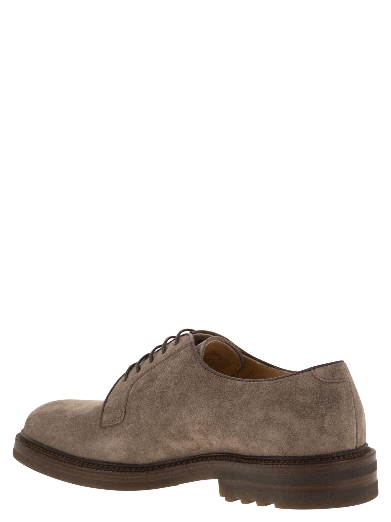 Brunello Cucinelli Men Suede Derby