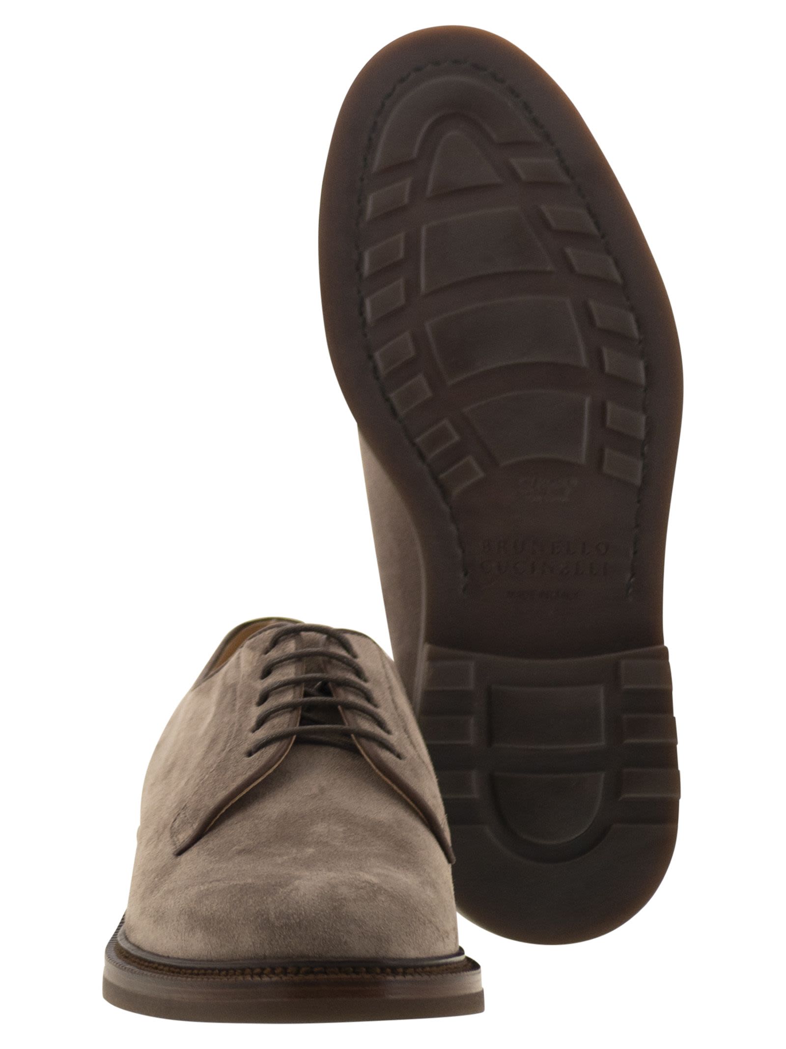 Brunello Cucinelli Men Suede Derby