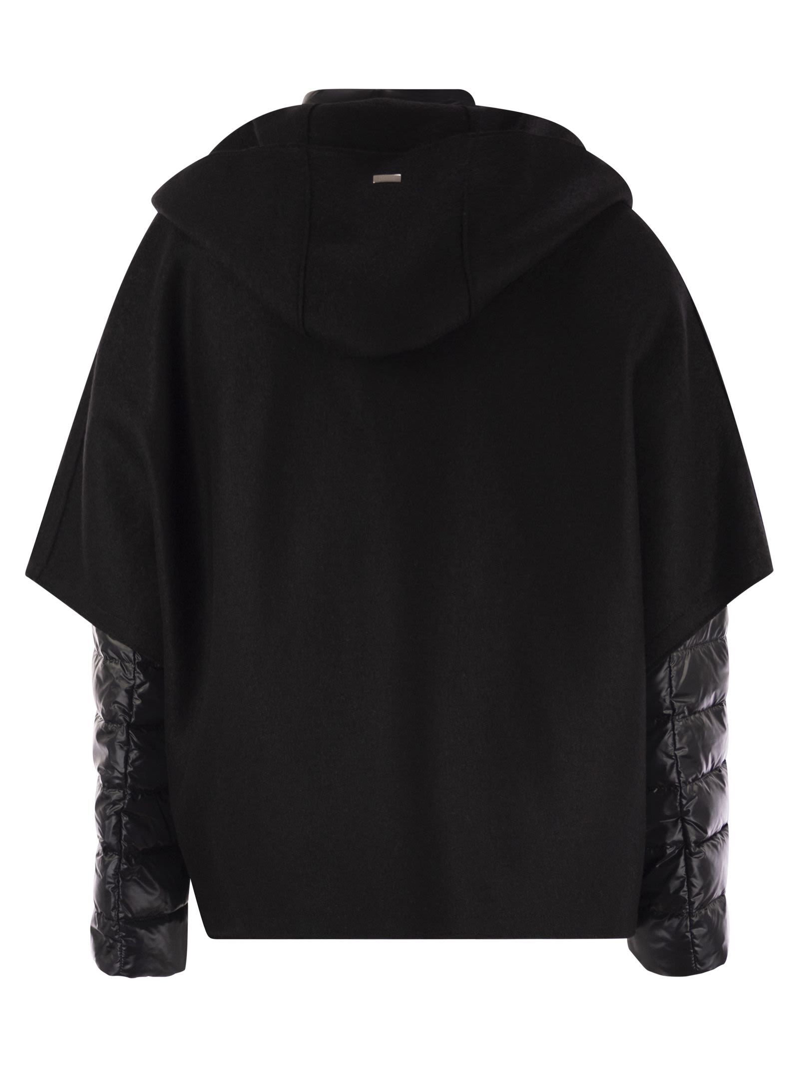 Herno Women Resort Hood In Ultralight Wool And Nylon