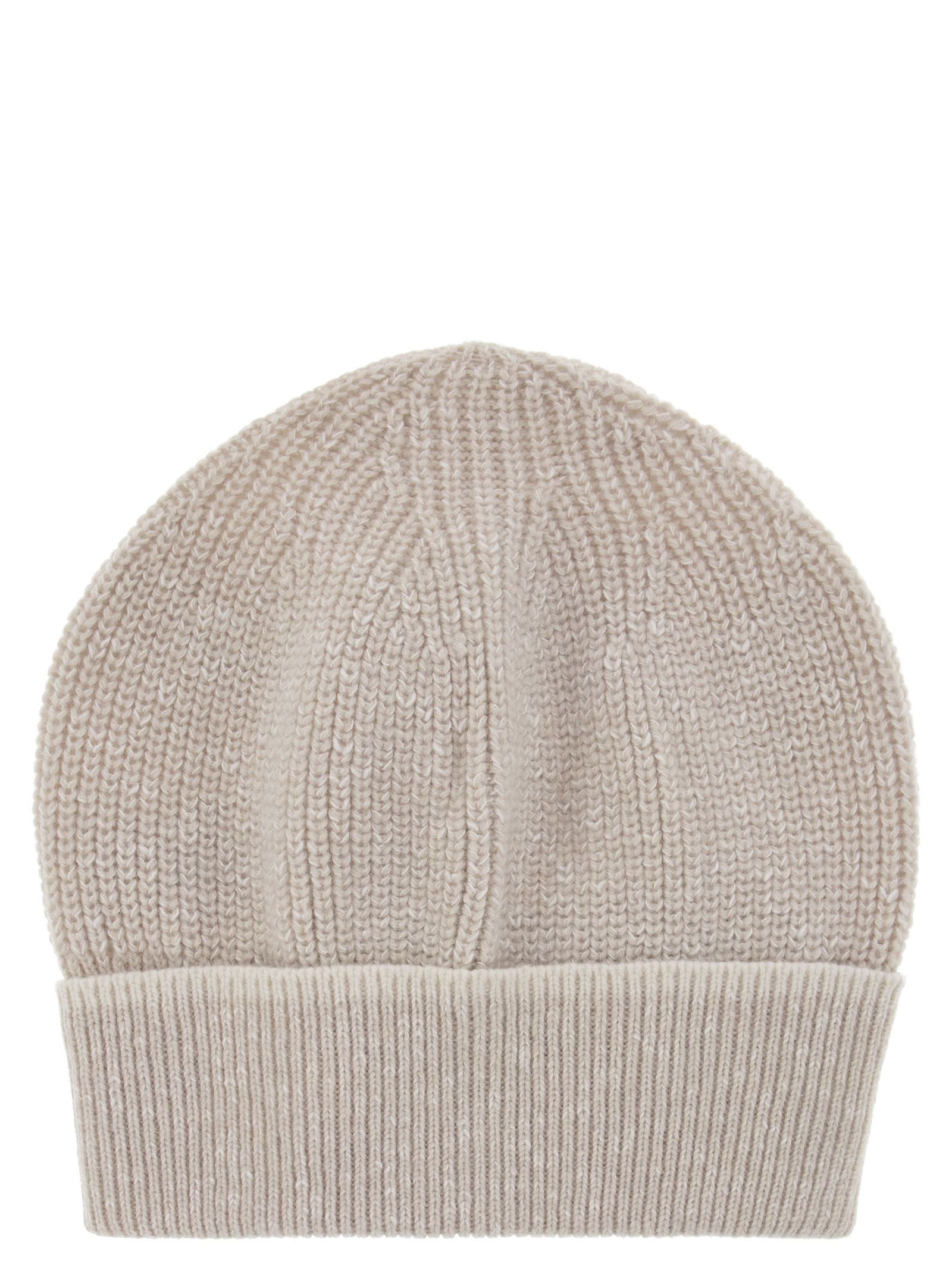 Peserico Men Wool And Cashmere Cap