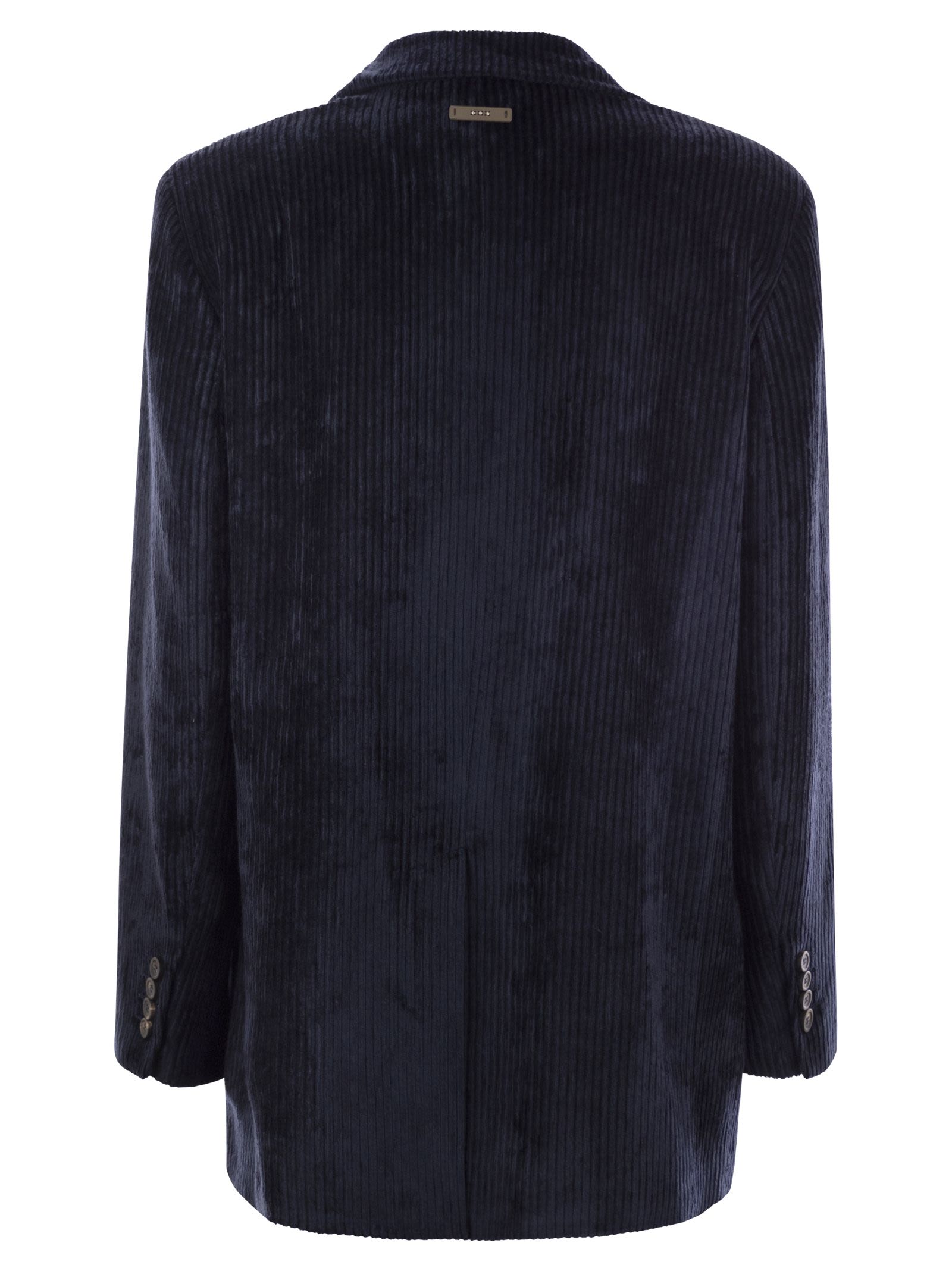 Peserico Women Velvet Double-Breasted Blazer