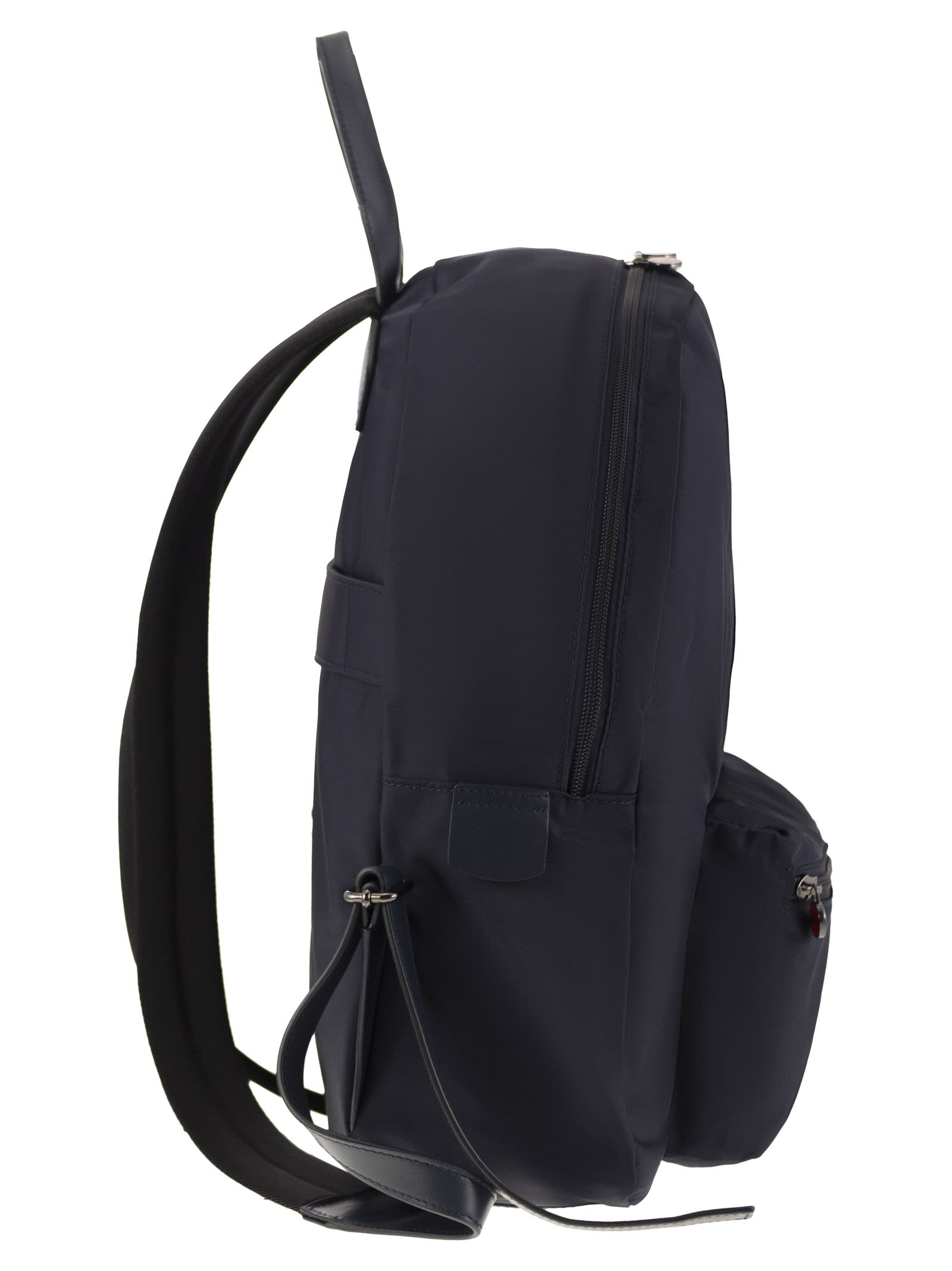 Kiton Men Technical Fabric Backpack With Logo